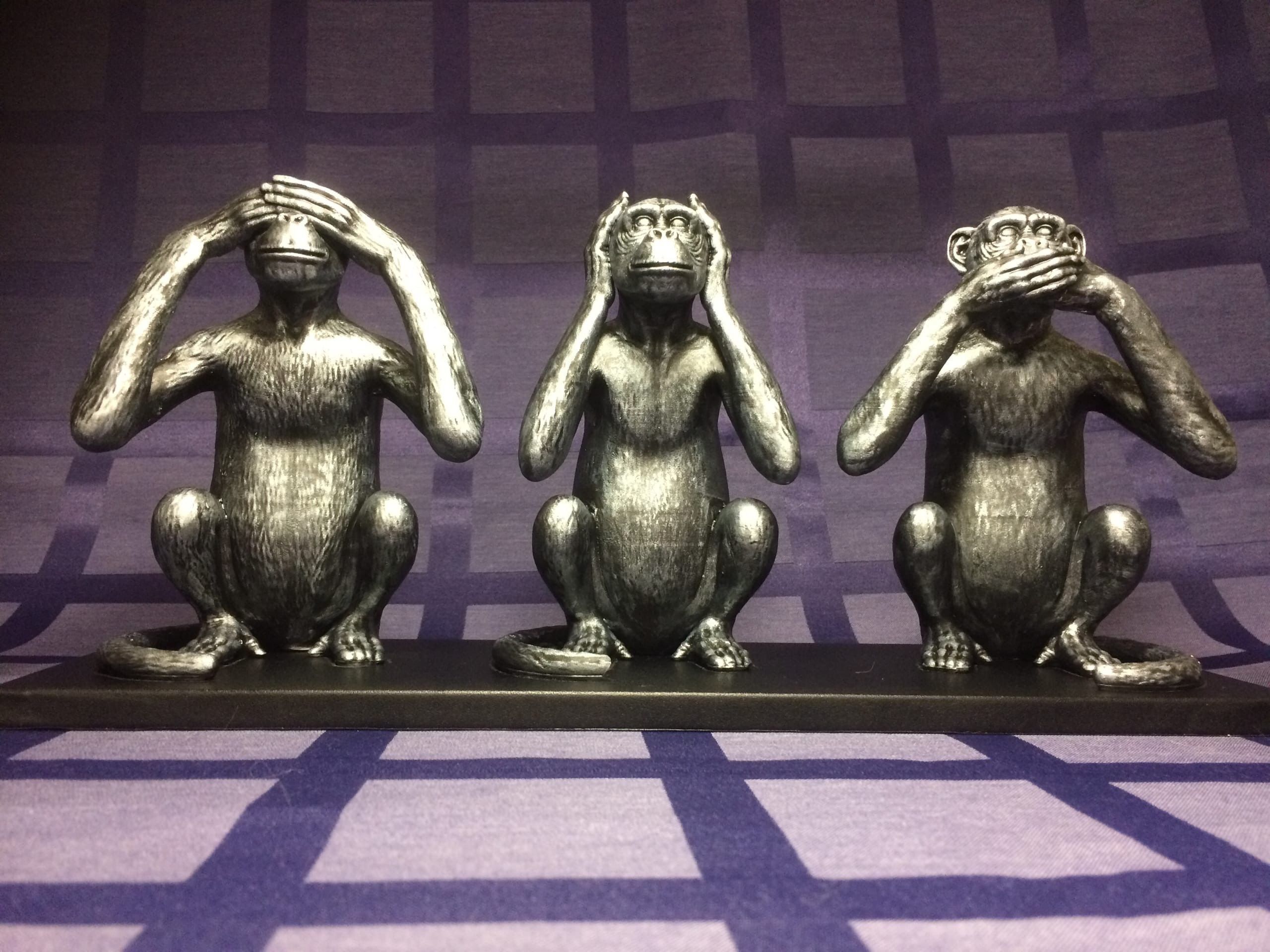 Cant see  dont hear dont talk  STL 3D printing 3D print model_1