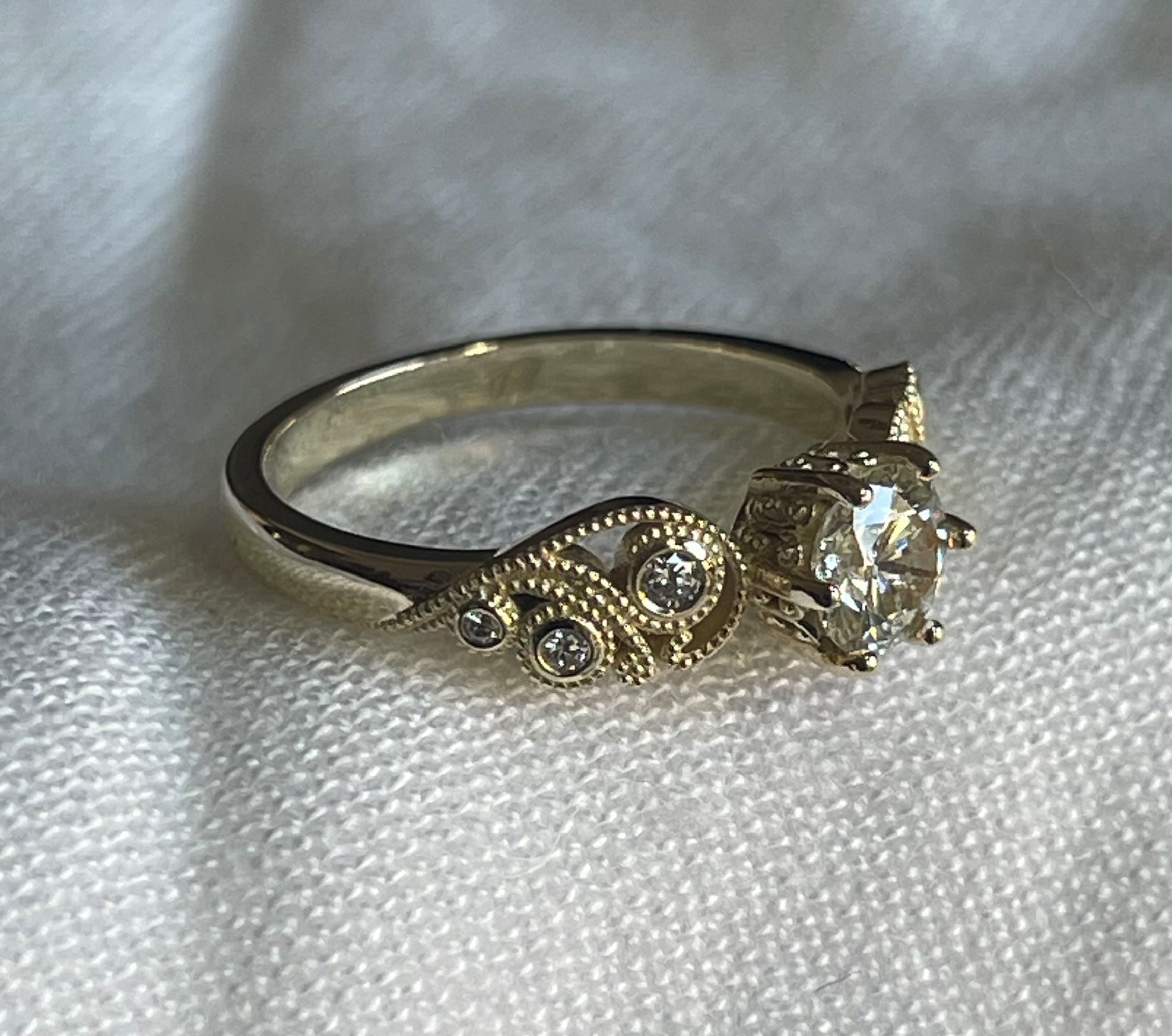 Vintage ring 3D print model_4