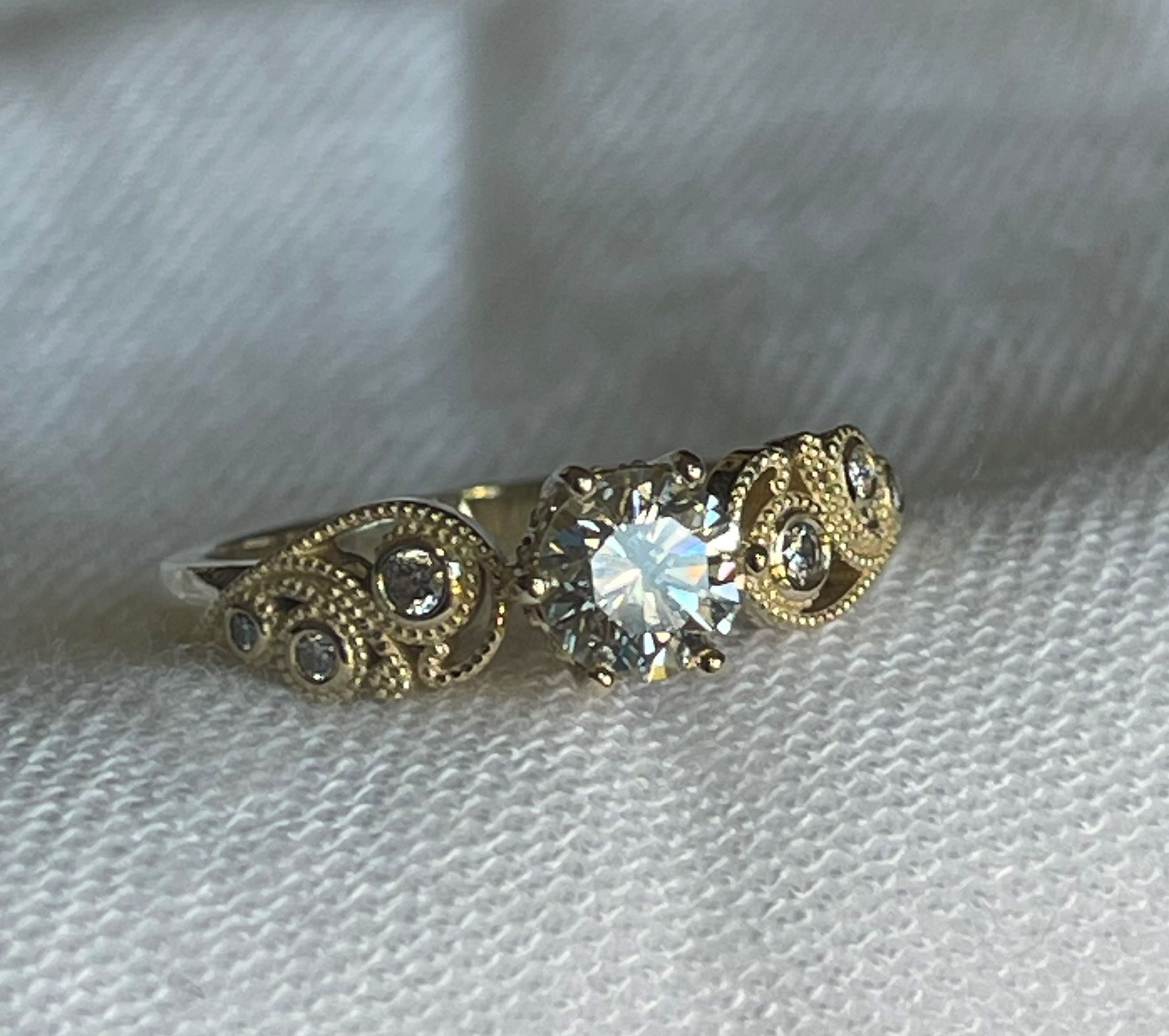 Vintage ring 3D print model_3