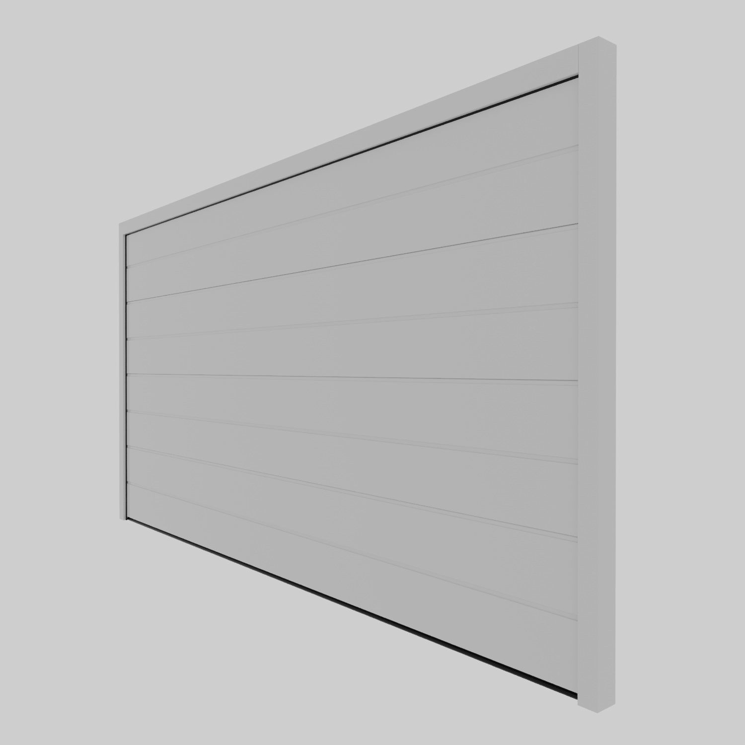 Garage Door Low-poly 3D model_4