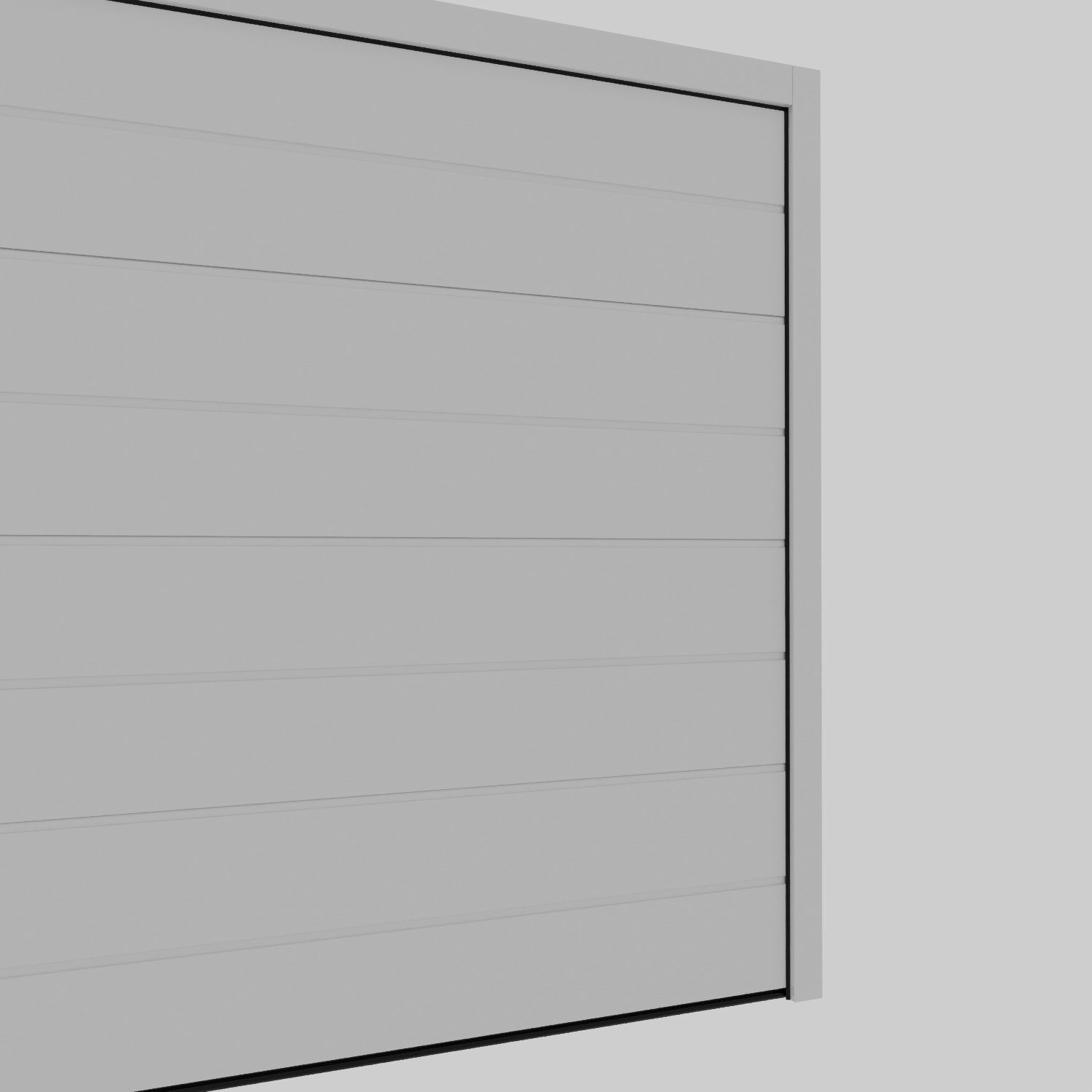 Garage Door Low-poly 3D model_3