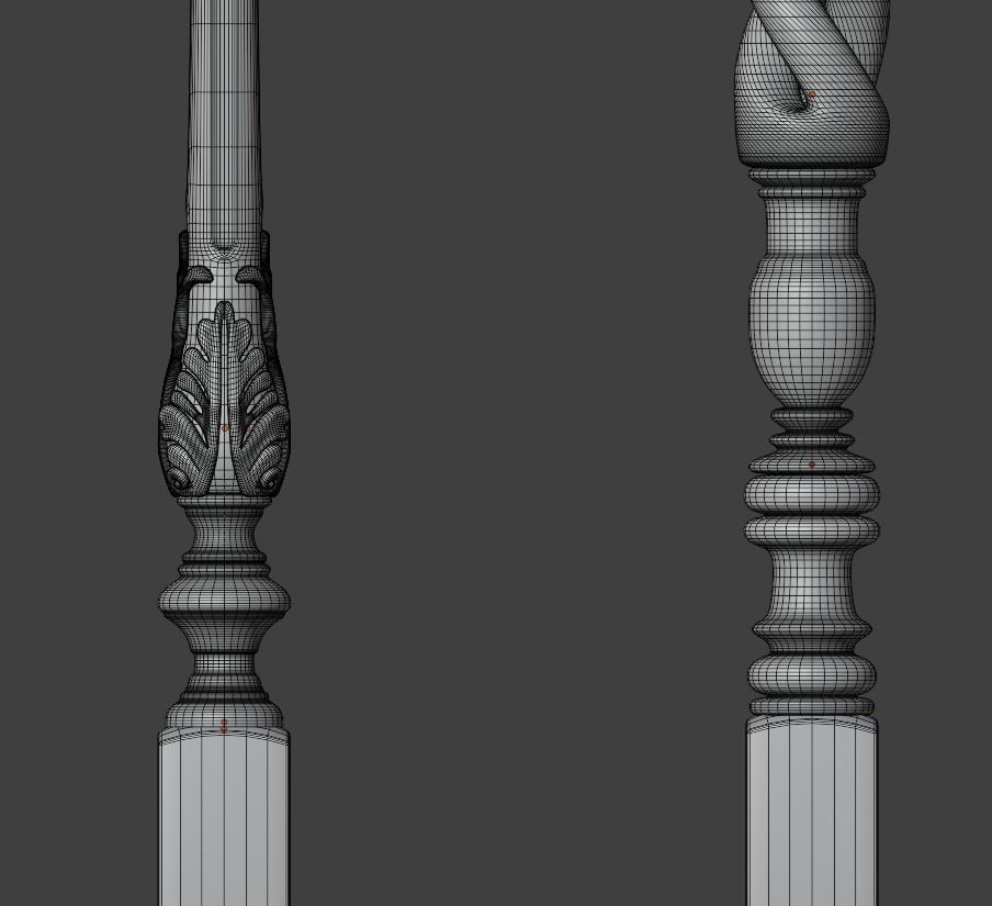 Balusters 60 3D model_6