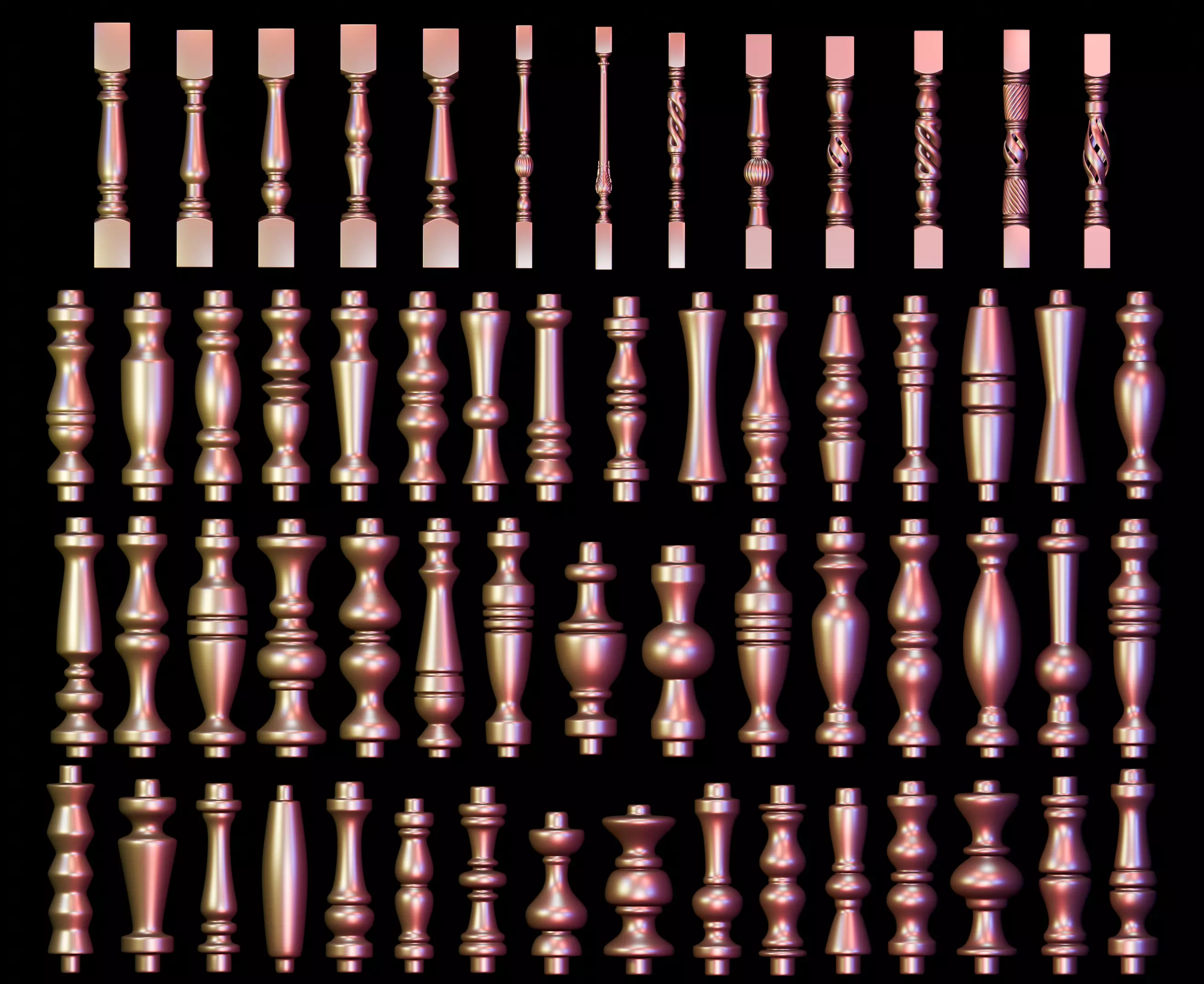 Balusters 60 3D model_0