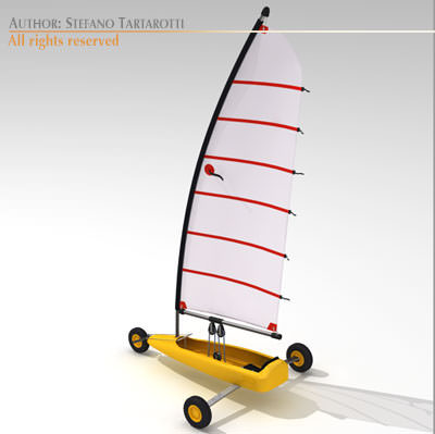 Land yacht 3D model_1