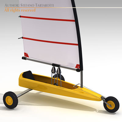 Land yacht 3D model_3