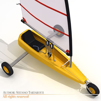 Land yacht 3D model_10