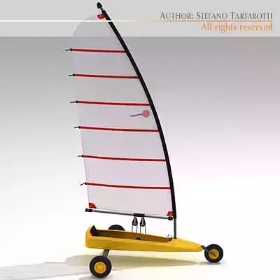 Land yacht 3D model