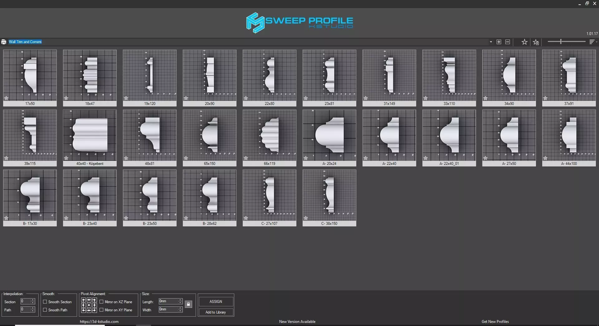 Wall Trim and Corners 3D model_0