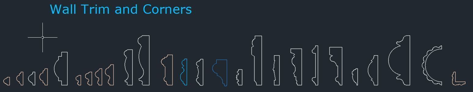 Wall Trim and Corners 3D model_2