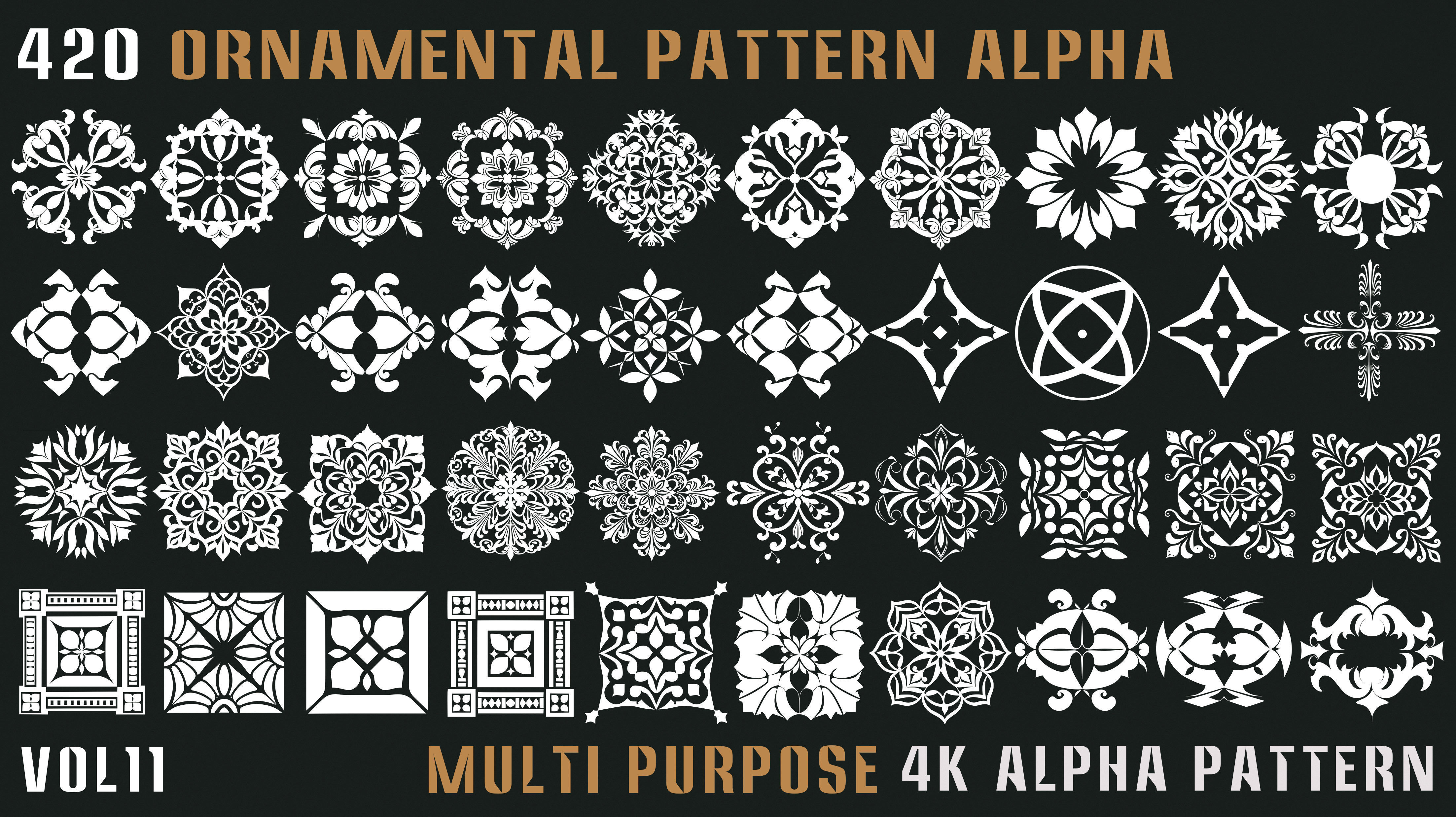 420 Ornamental Alpha Pattern-Vol11 Texture_5