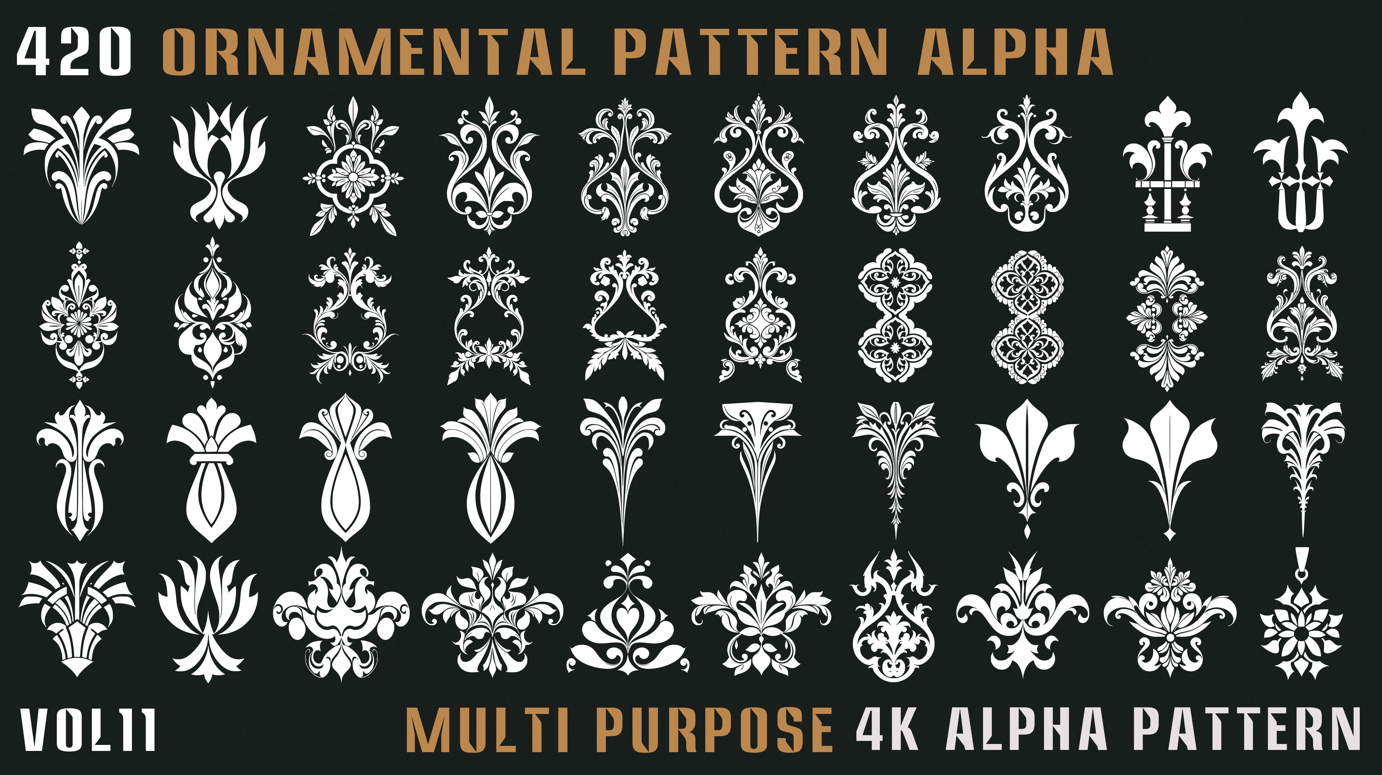 420 Ornamental Alpha Pattern-Vol11 Texture_7