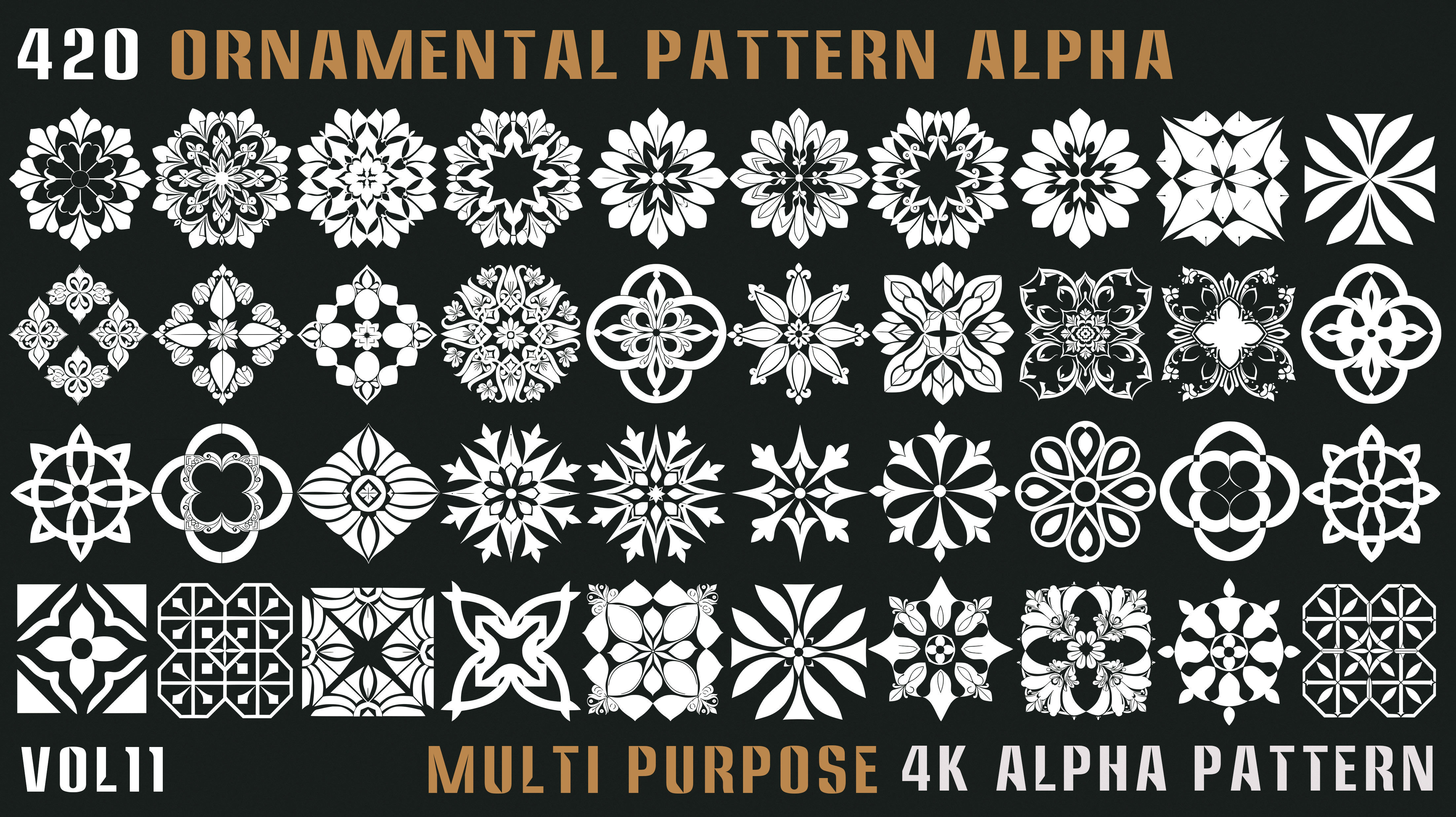 420 Ornamental Alpha Pattern-Vol11 Texture_1
