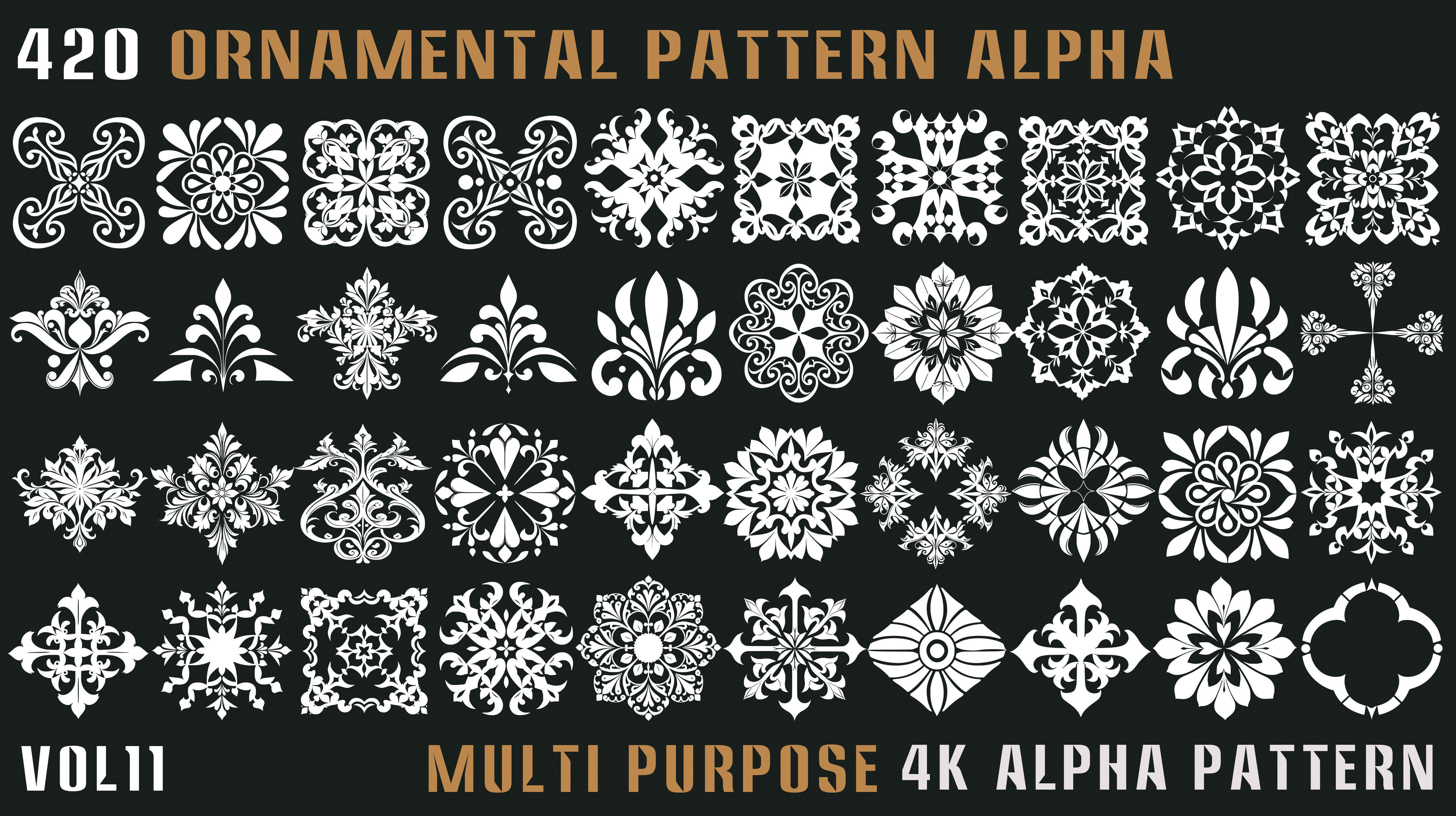 420 Ornamental Alpha Pattern-Vol11 Texture_6
