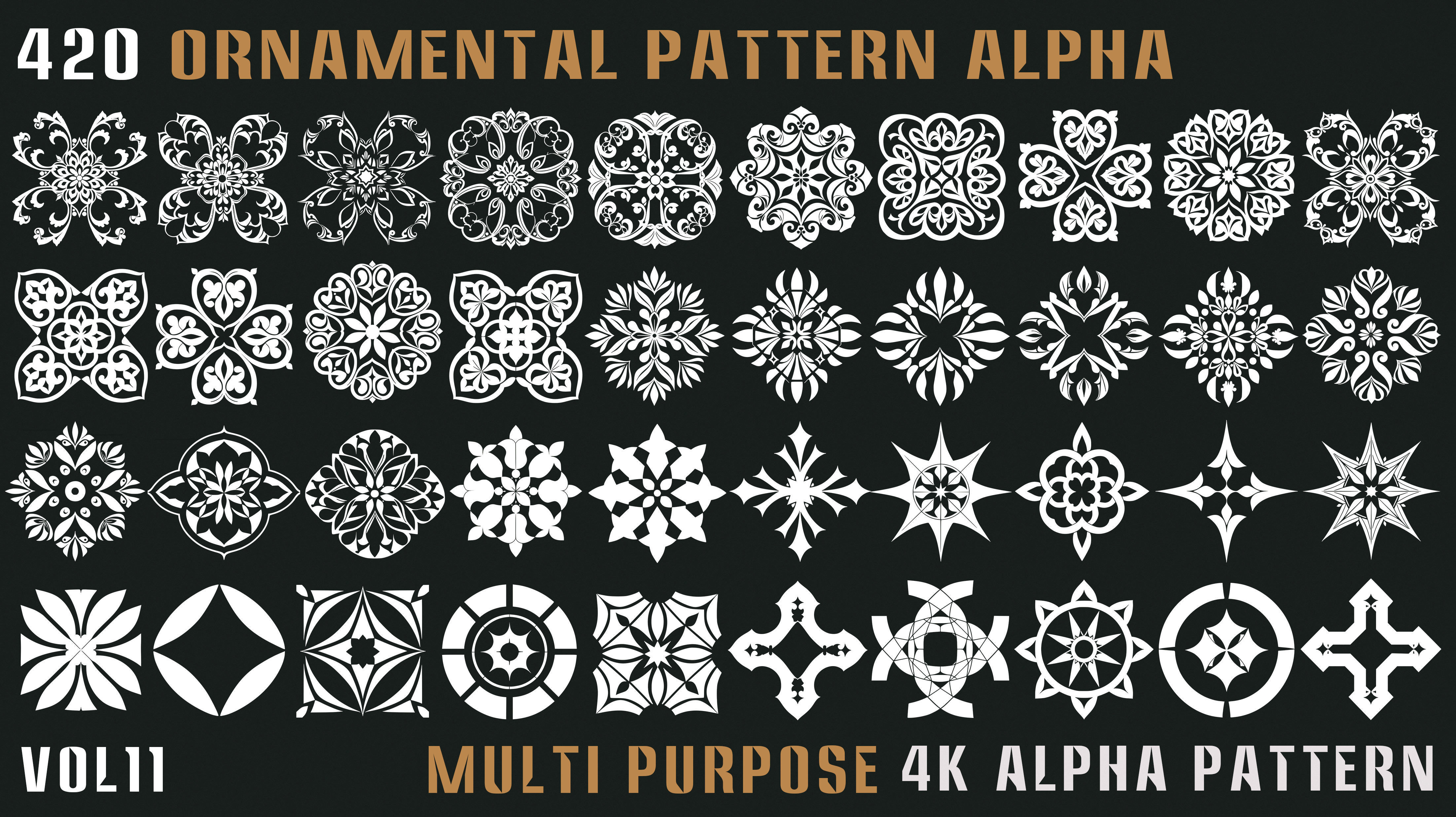 420 Ornamental Alpha Pattern-Vol11 Texture_3