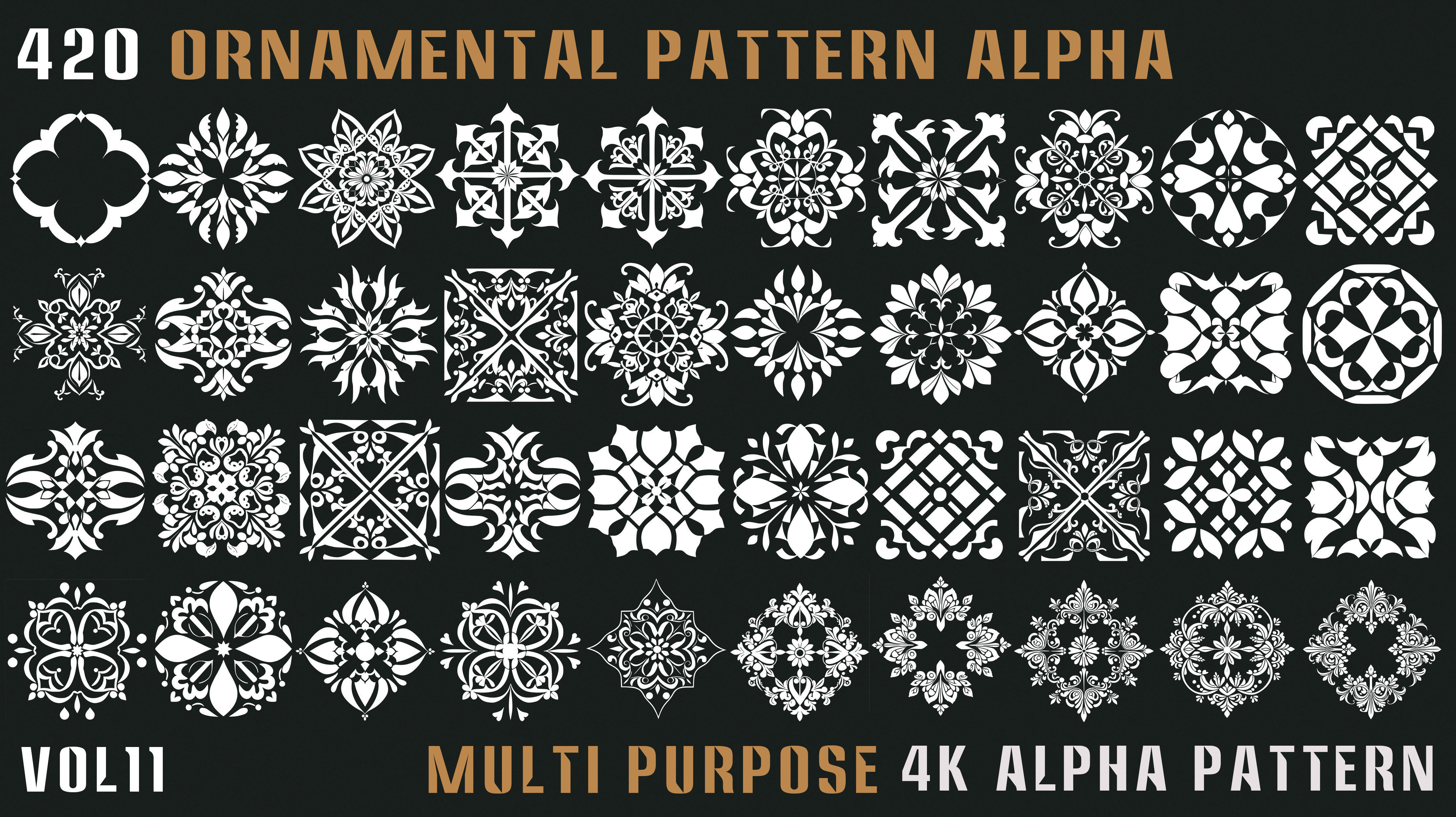 420 Ornamental Alpha Pattern-Vol11 Texture_2