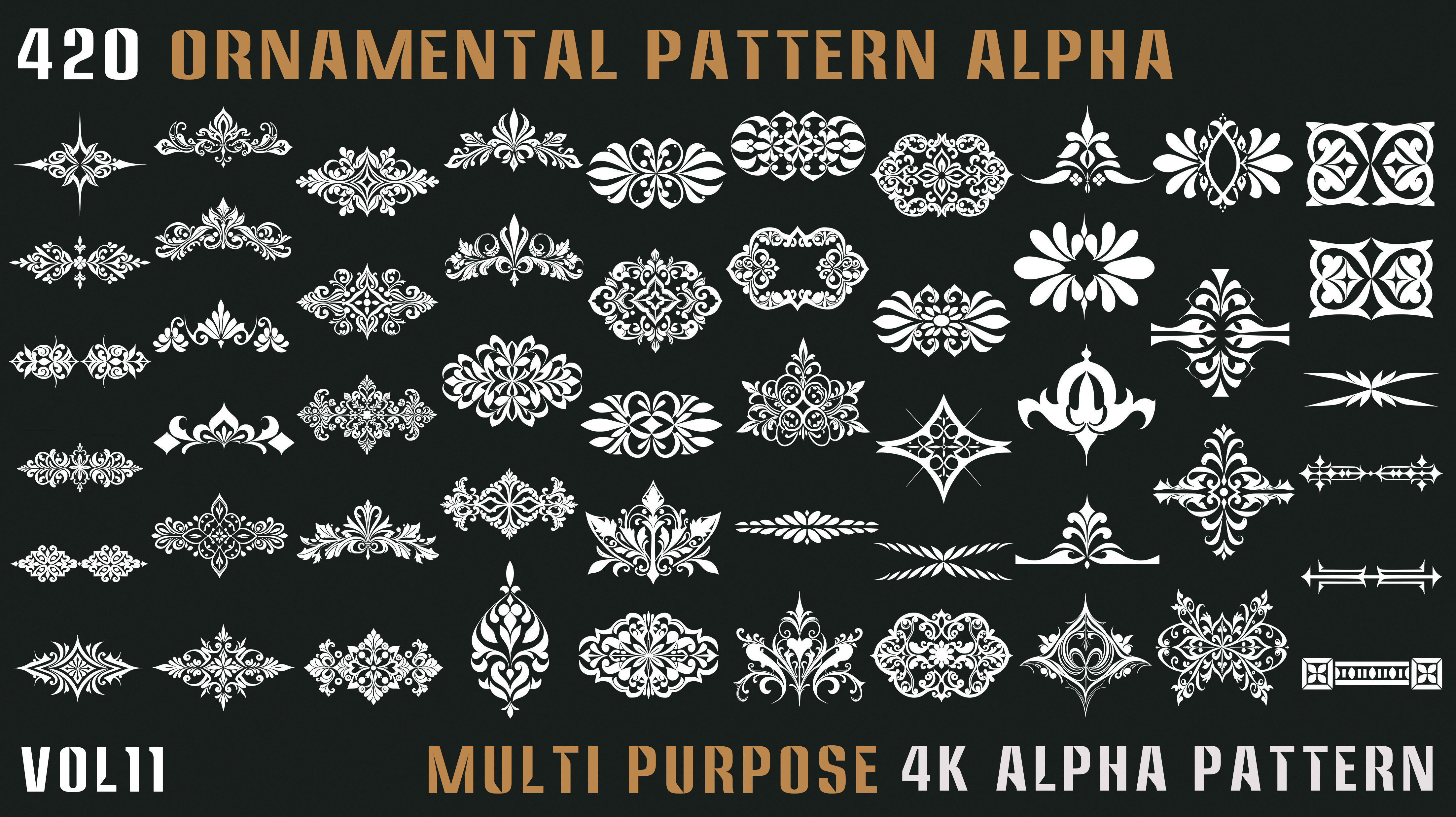 420 Ornamental Alpha Pattern-Vol11 Texture_8