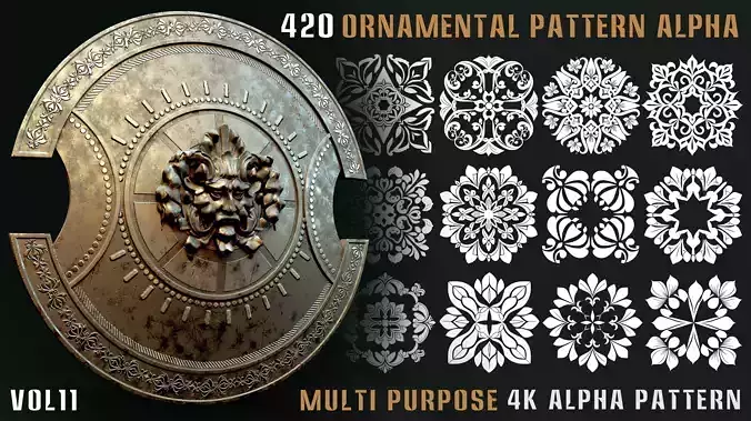 420 Ornamental Alpha Pattern-Vol11