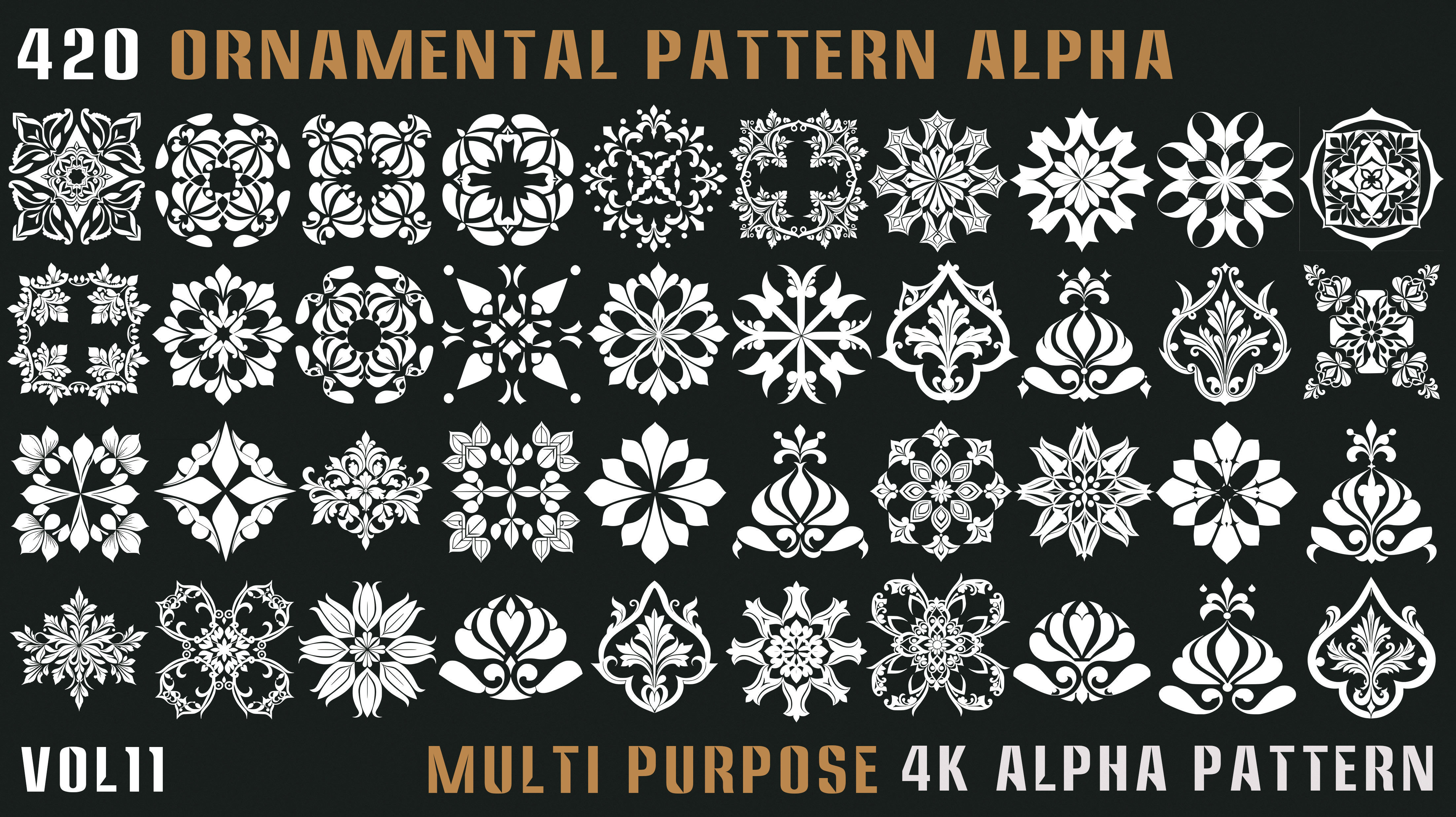 420 Ornamental Alpha Pattern-Vol11 Texture_4