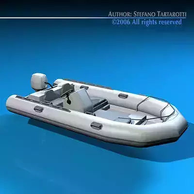 Zodiac boat 3D model