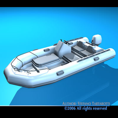 Zodiac boat 3D model_6