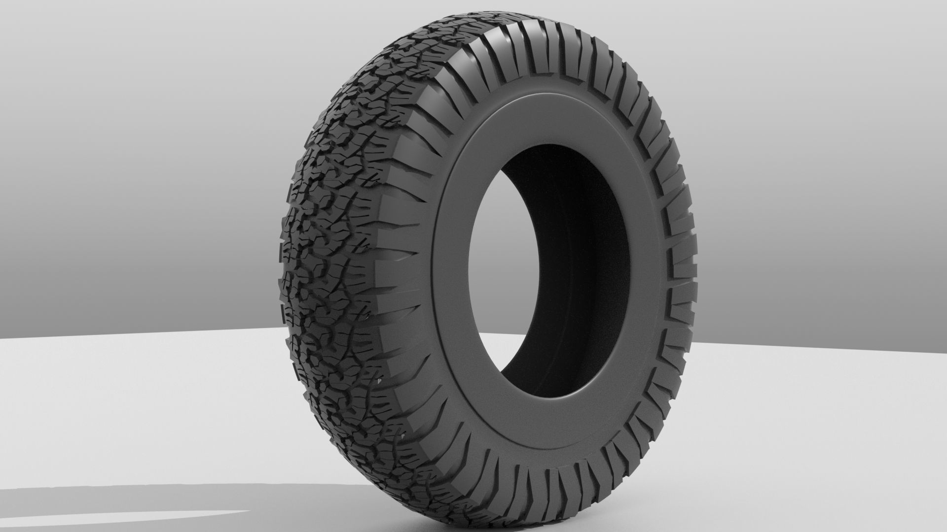 BF Goodrich AT KO2 Offroad Tire 3D Model 3D model in Modo 3D model_5