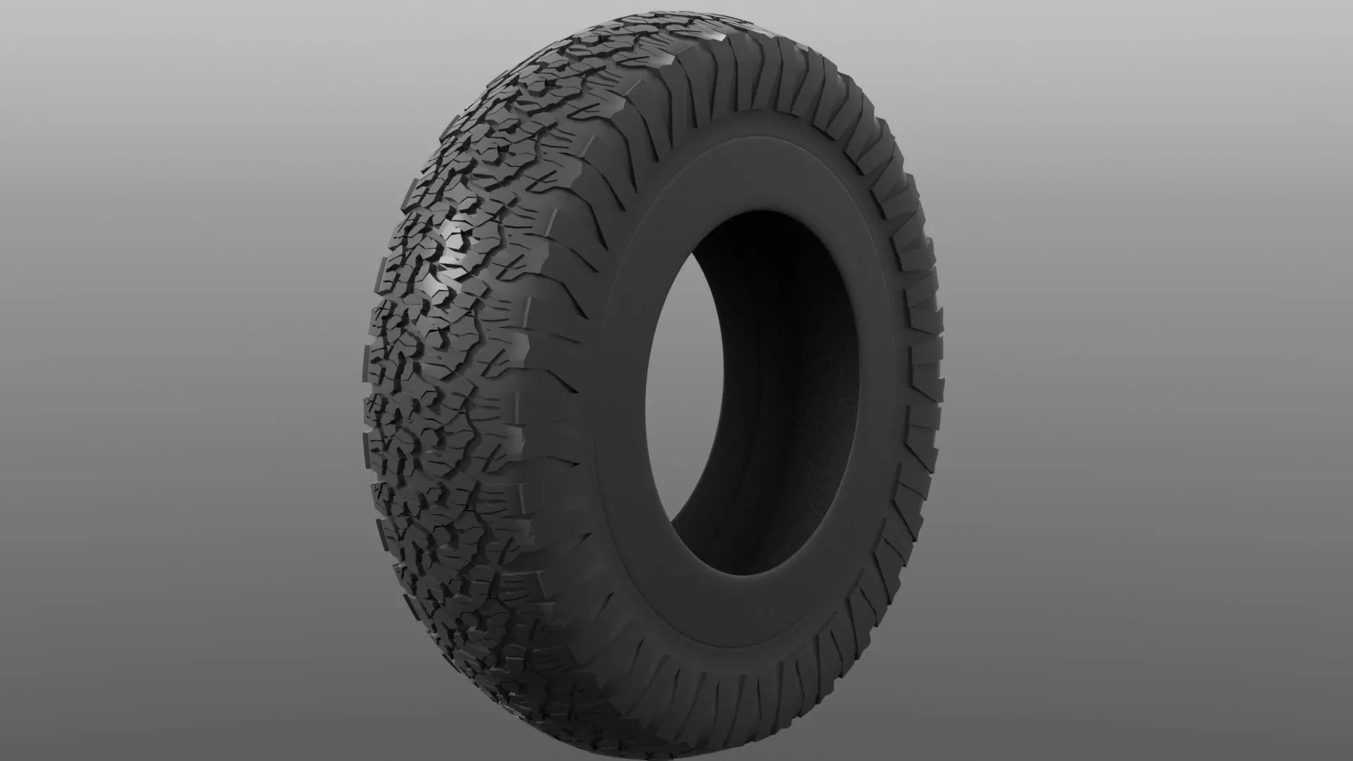 BF Goodrich AT KO2 Offroad Tire 3D Model 3D model in Modo 3D model_0