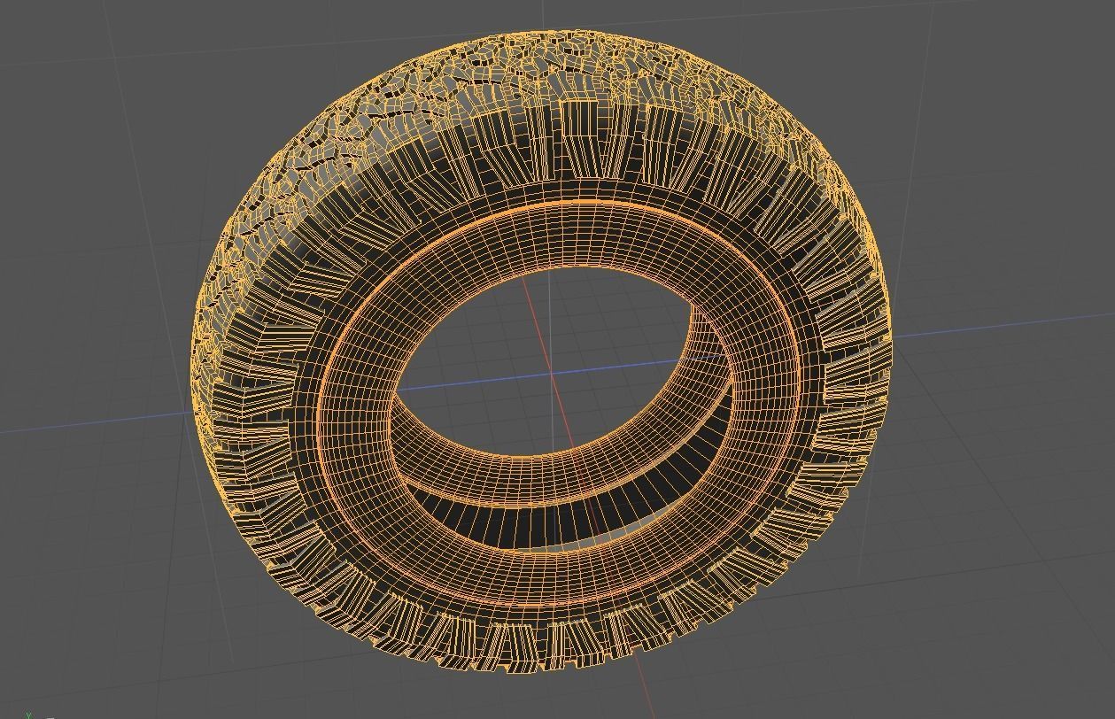 BF Goodrich AT KO2 Offroad Tire 3D Model 3D model in Modo 3D model_9