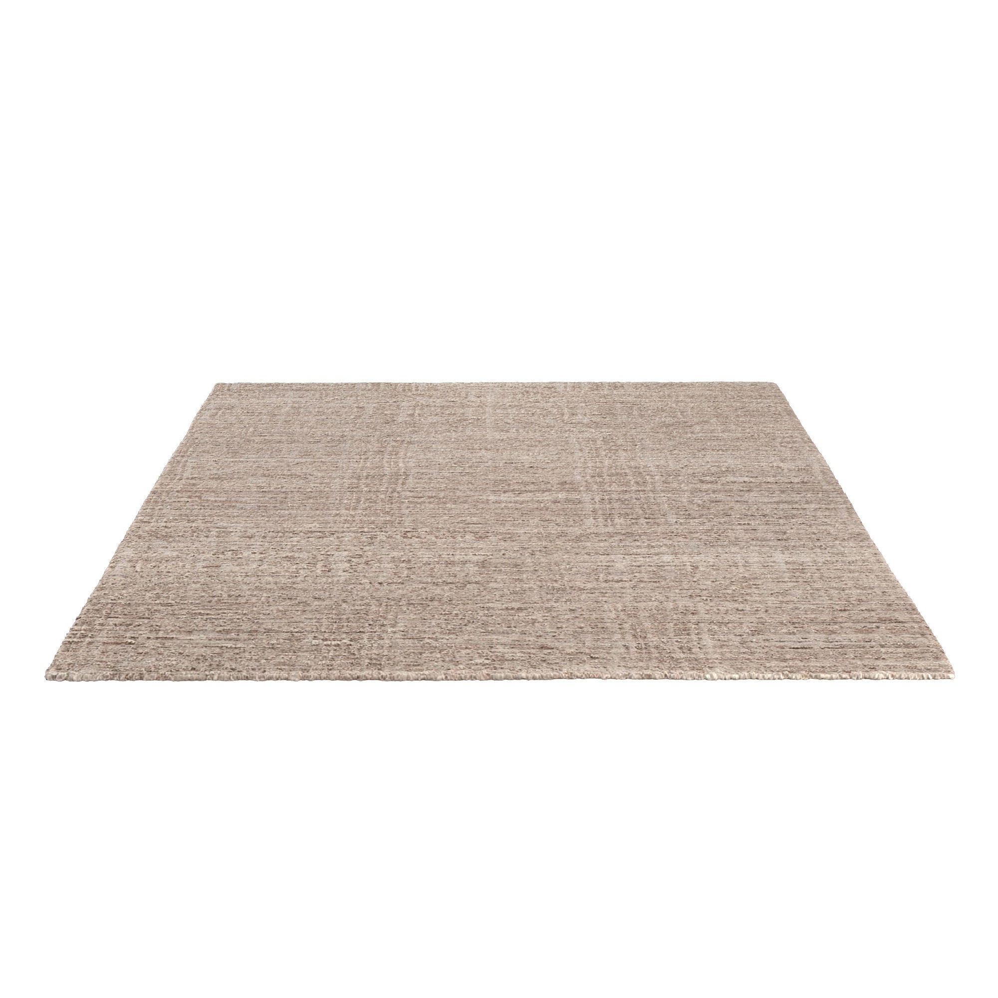 TALAL WOOL RUG brown 3D model_2