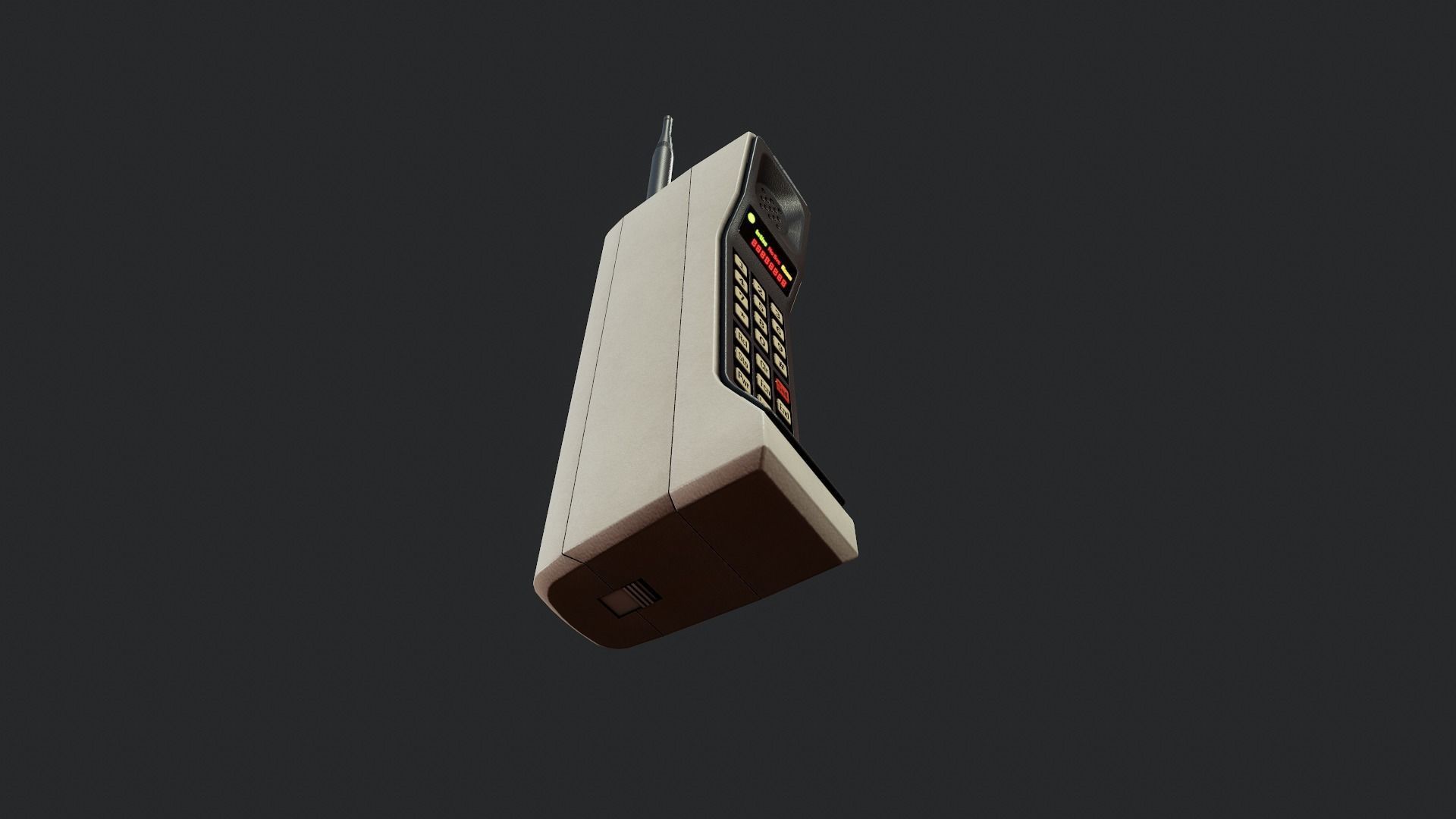 Brick Cellphone - Tutorial Included Low-poly 3D model_14