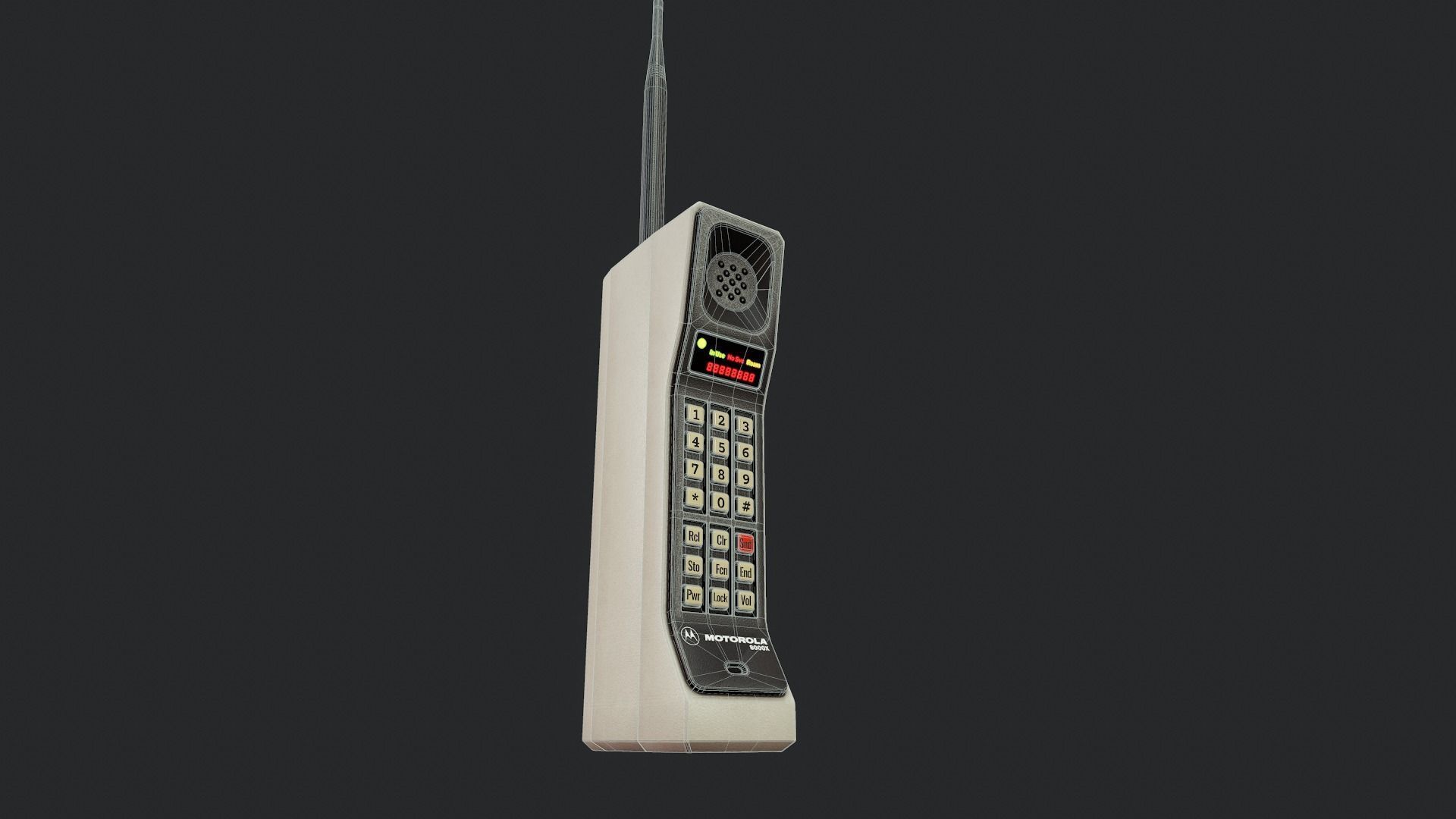 Brick Cellphone - Tutorial Included Low-poly 3D model_3