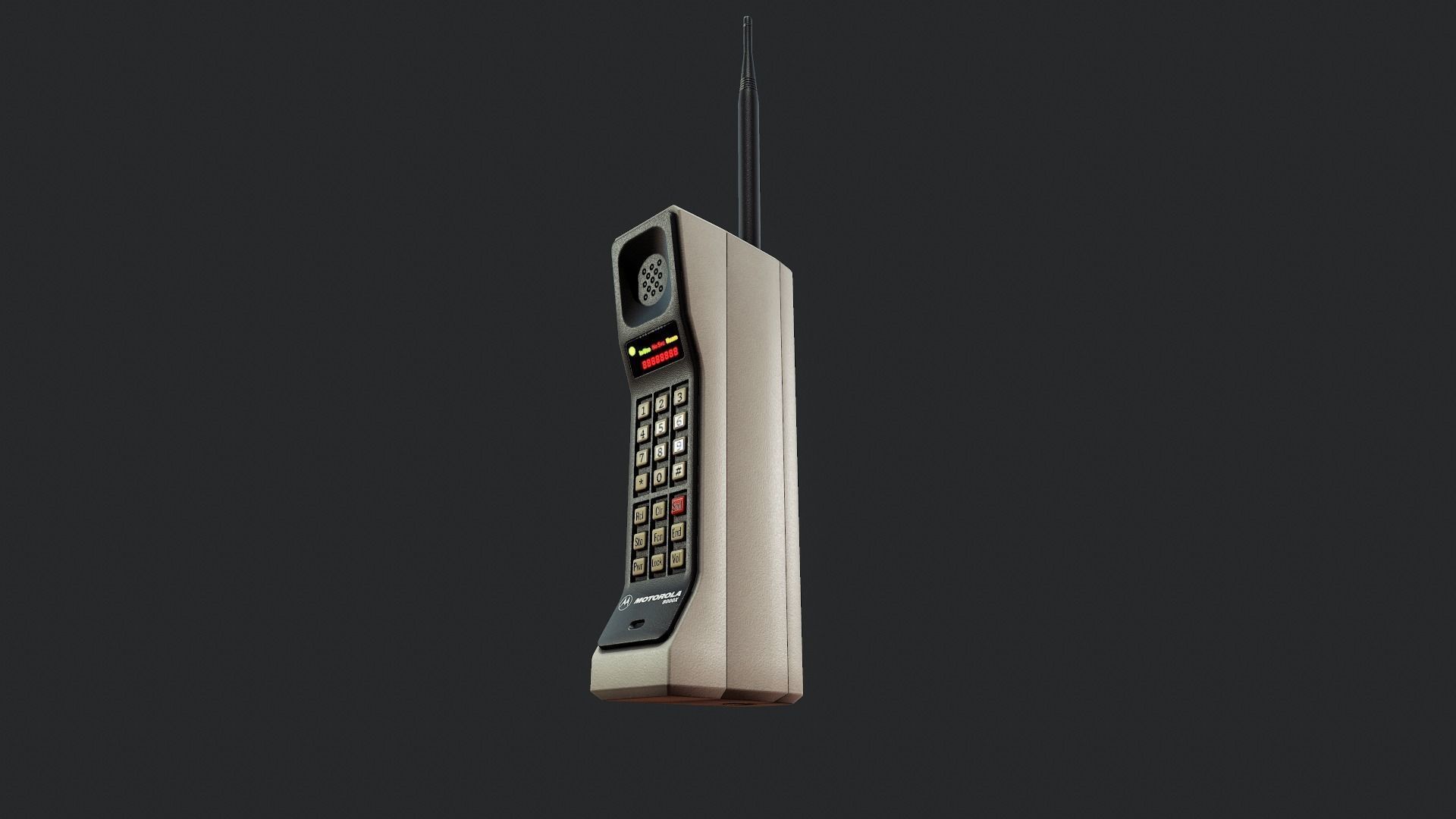 Brick Cellphone - Tutorial Included Low-poly 3D model_8