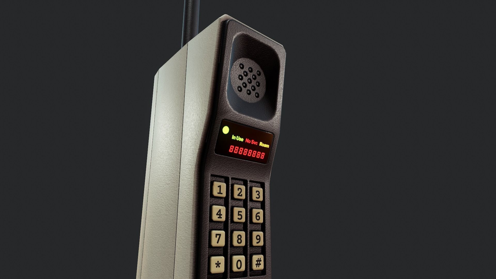 Brick Cellphone - Tutorial Included Low-poly 3D model_16