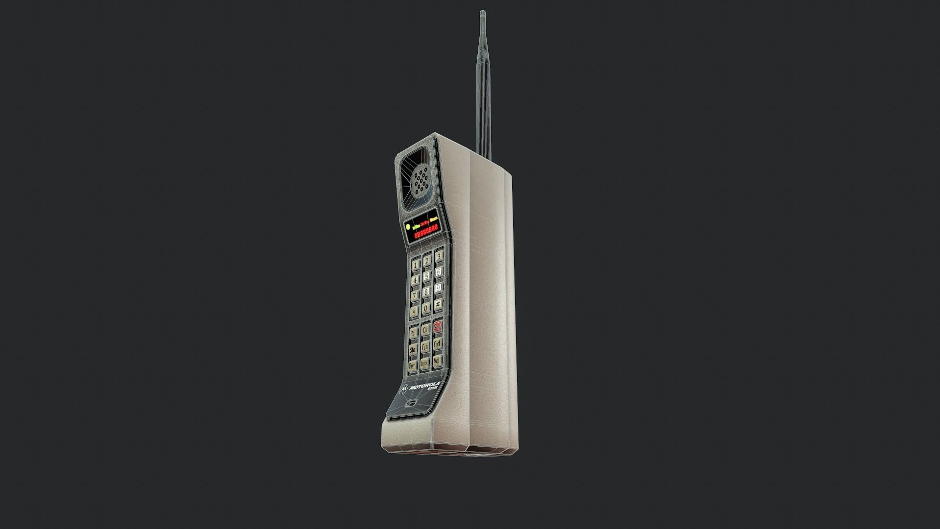 Brick Cellphone - Tutorial Included Low-poly 3D model_9