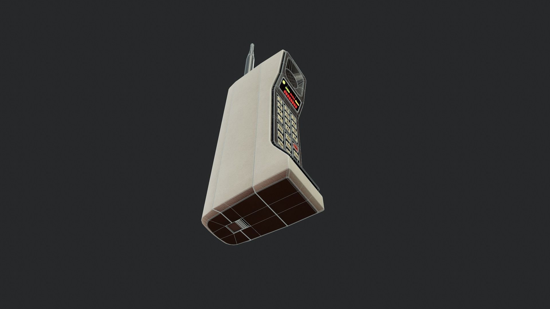 Brick Cellphone - Tutorial Included Low-poly 3D model_15
