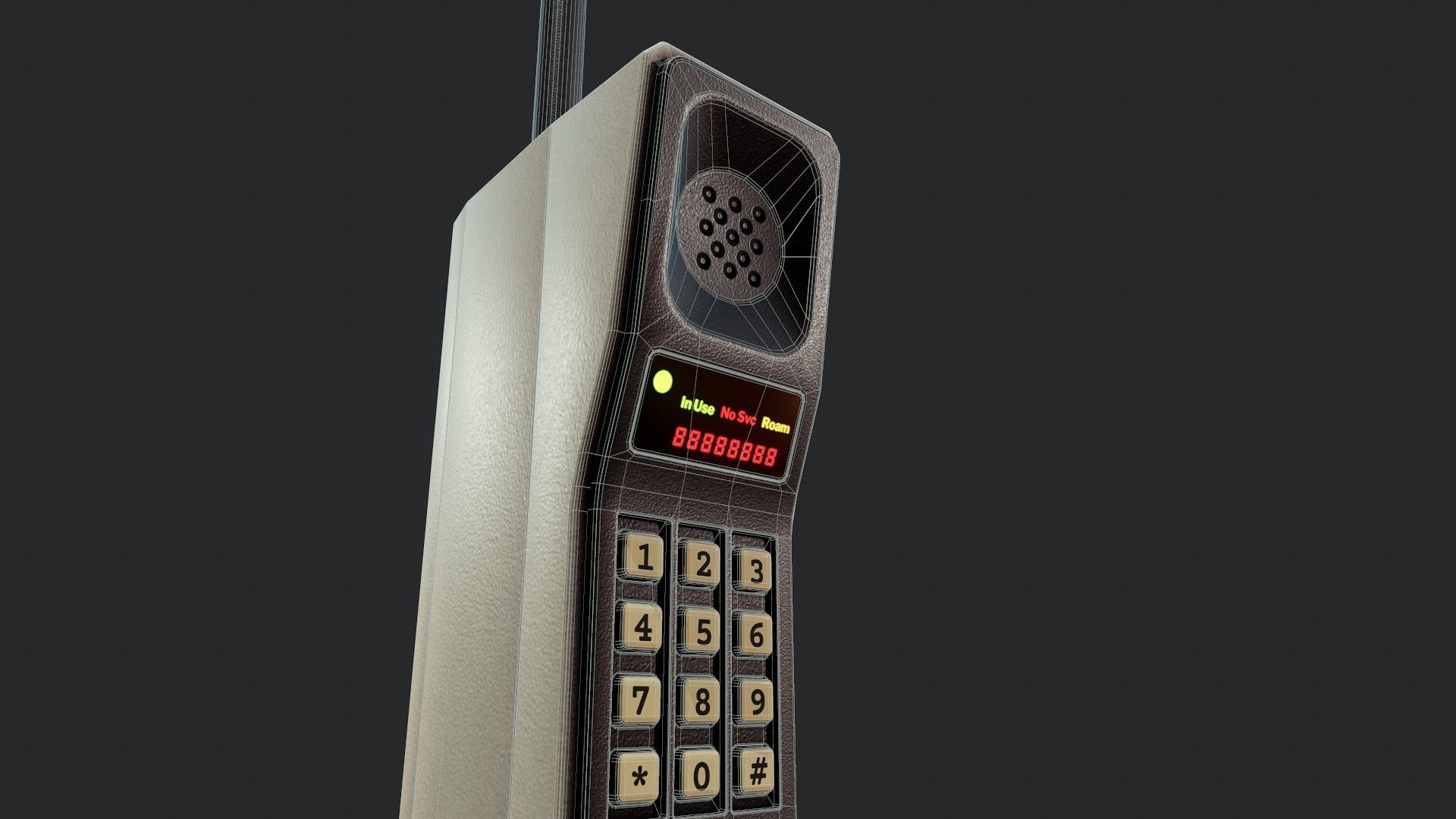 Brick Cellphone - Tutorial Included Low-poly 3D model_17