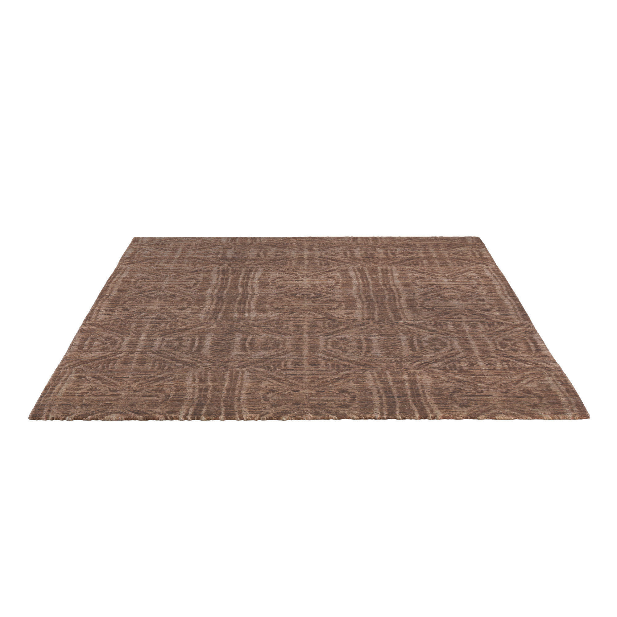 TALAL WOOL RUG burnt 3D model_2
