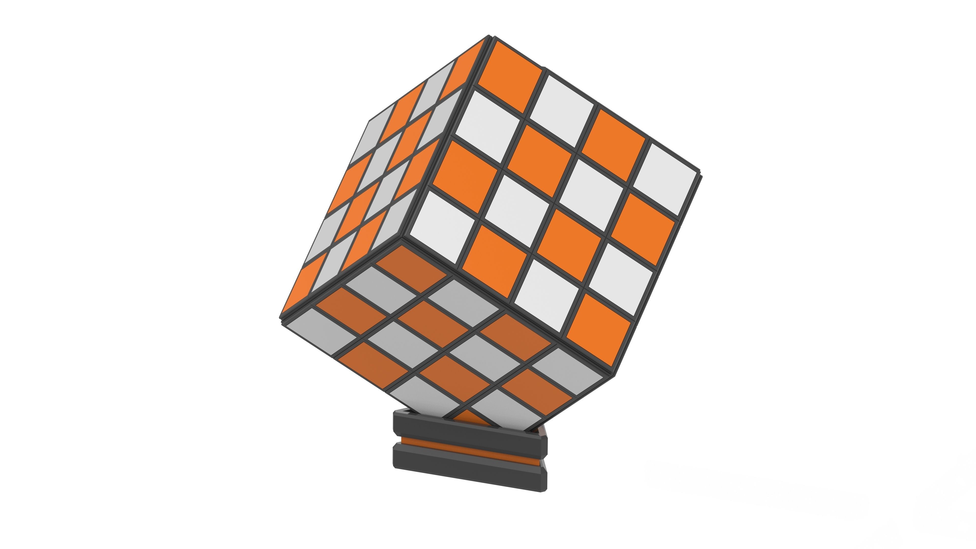 Cube Chess Board - Printable 3d model - STL files - Type 2 3D print model_4