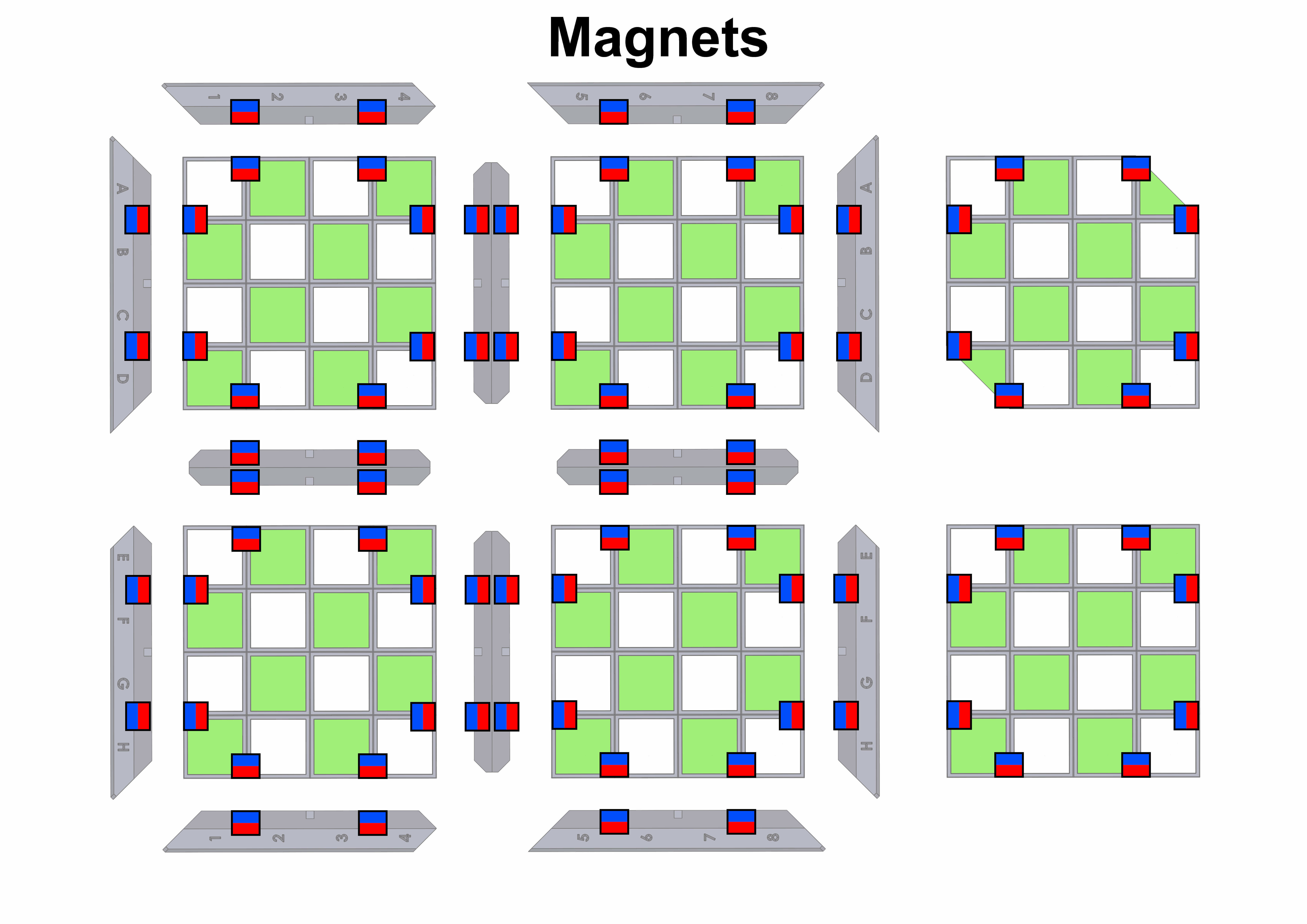 Cube Chess Board - Printable 3d model - STL files - Type 2 3D print model_23