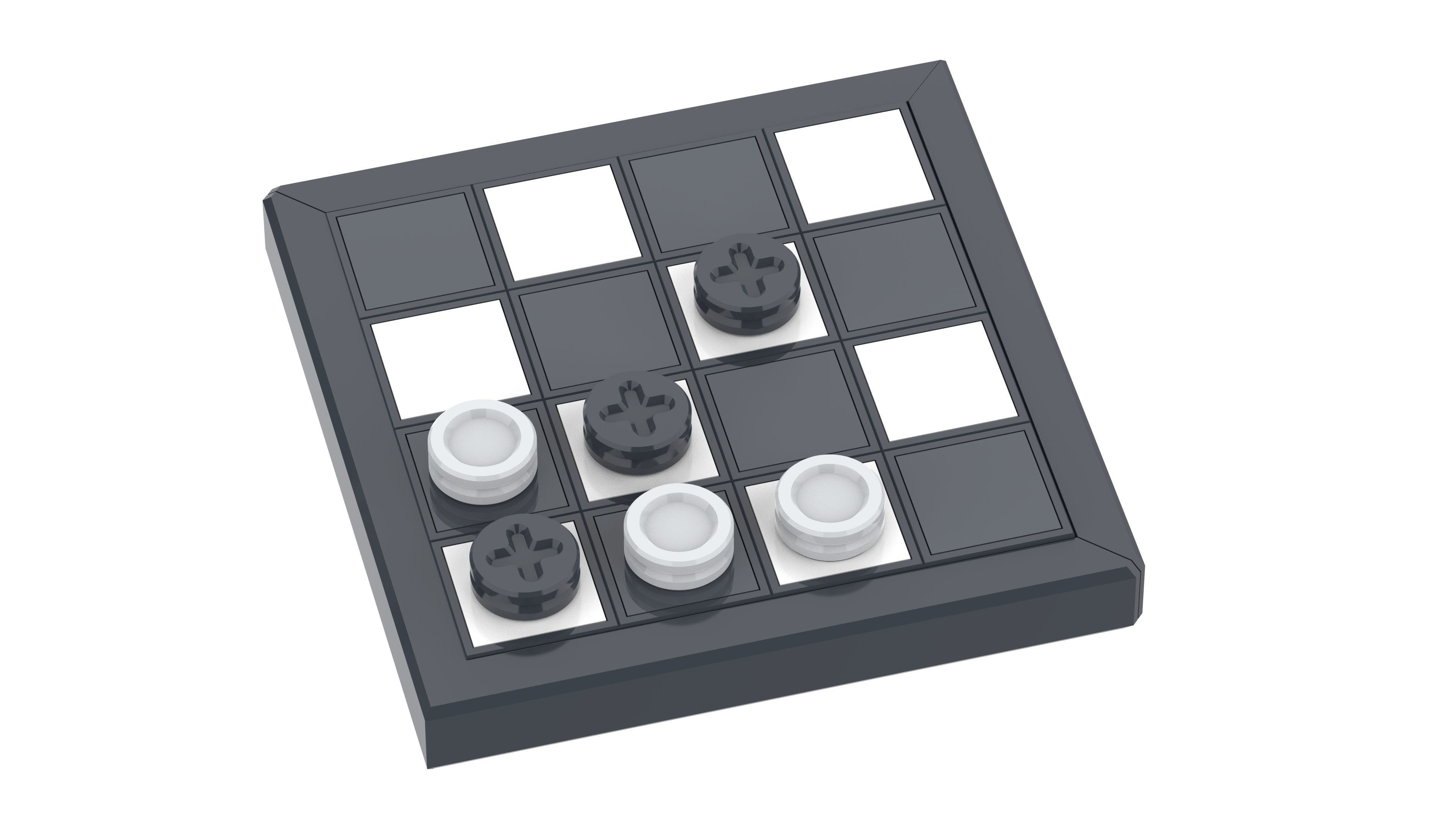 Cube Chess Board - Printable 3d model - STL files - Type 2 3D print model_16