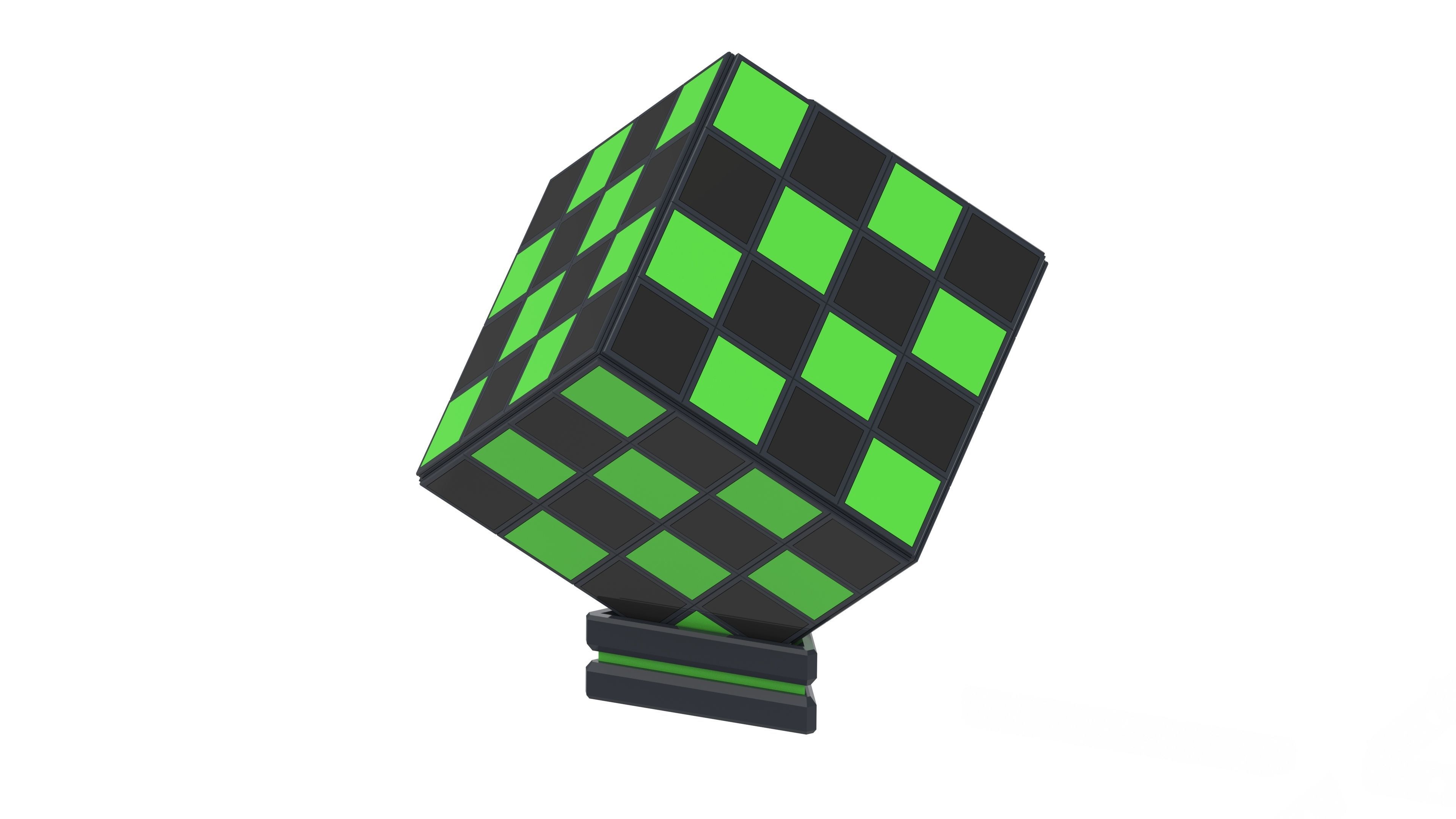 Cube Chess Board - Printable 3d model - STL files - Type 2 3D print model_8