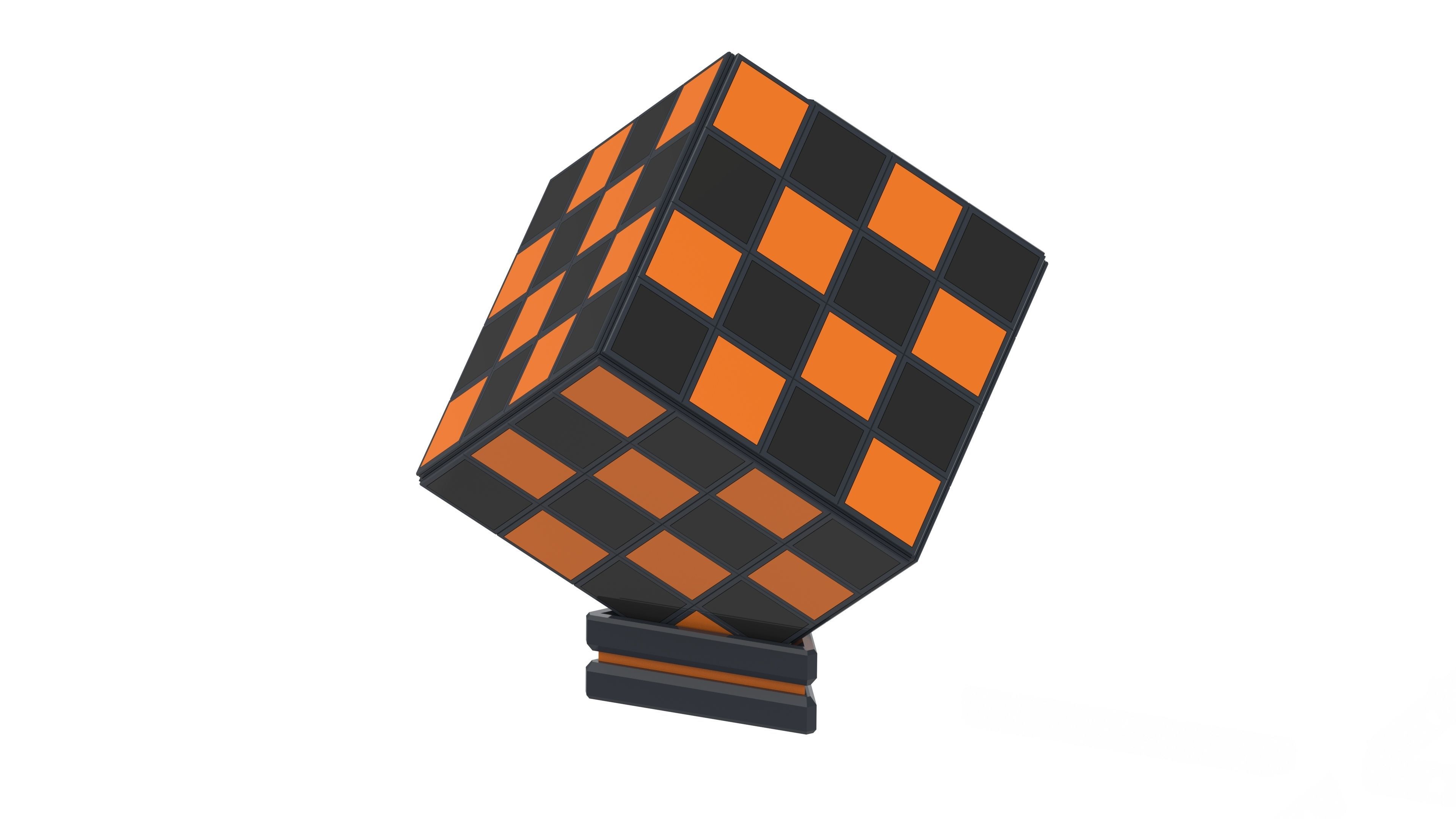 Cube Chess Board - Printable 3d model - STL files - Type 2 3D print model_7
