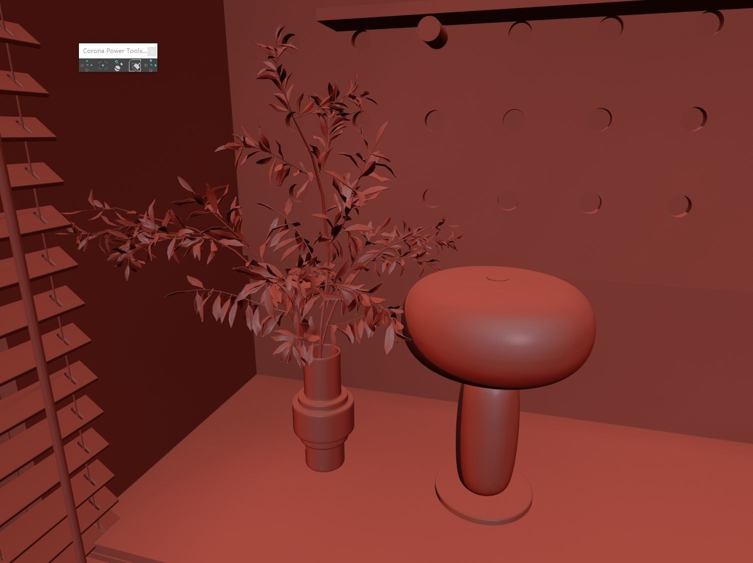 3D model of interior study 3D model_8