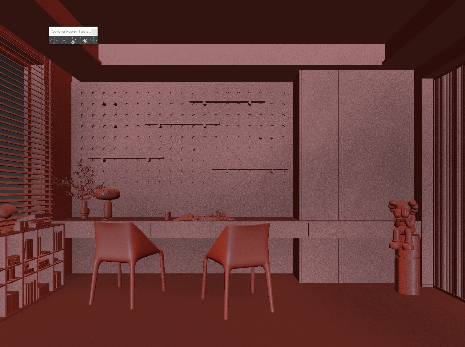 3D model of interior study 3D model_7