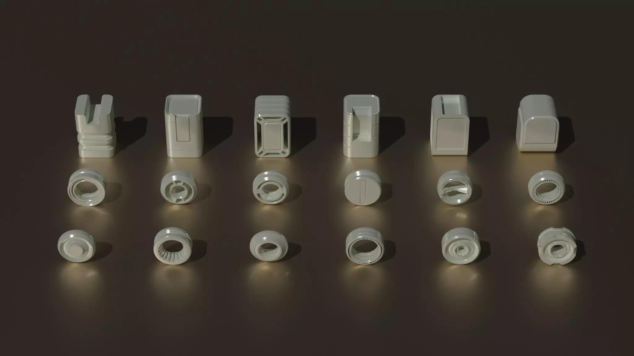 Kitbash sci fi object set - N13 Free low-poly 3D model