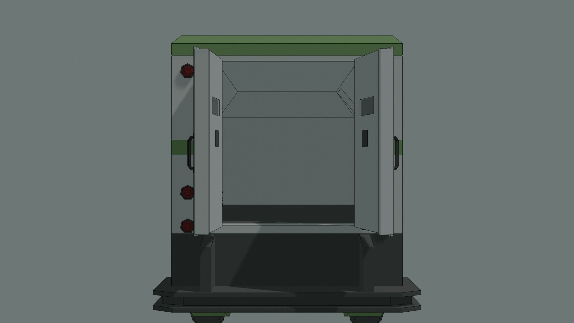 Bank car lowpoly stylized Low-poly 3D model_5