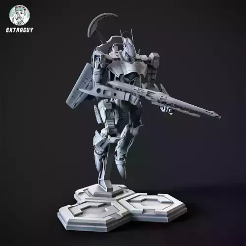 RXG-25 Combattroid 100mm Poseable 3D print model