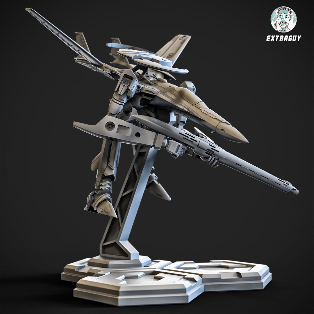 RXG-25 Tadpole Poseable 15mm Scale 3D print model_1