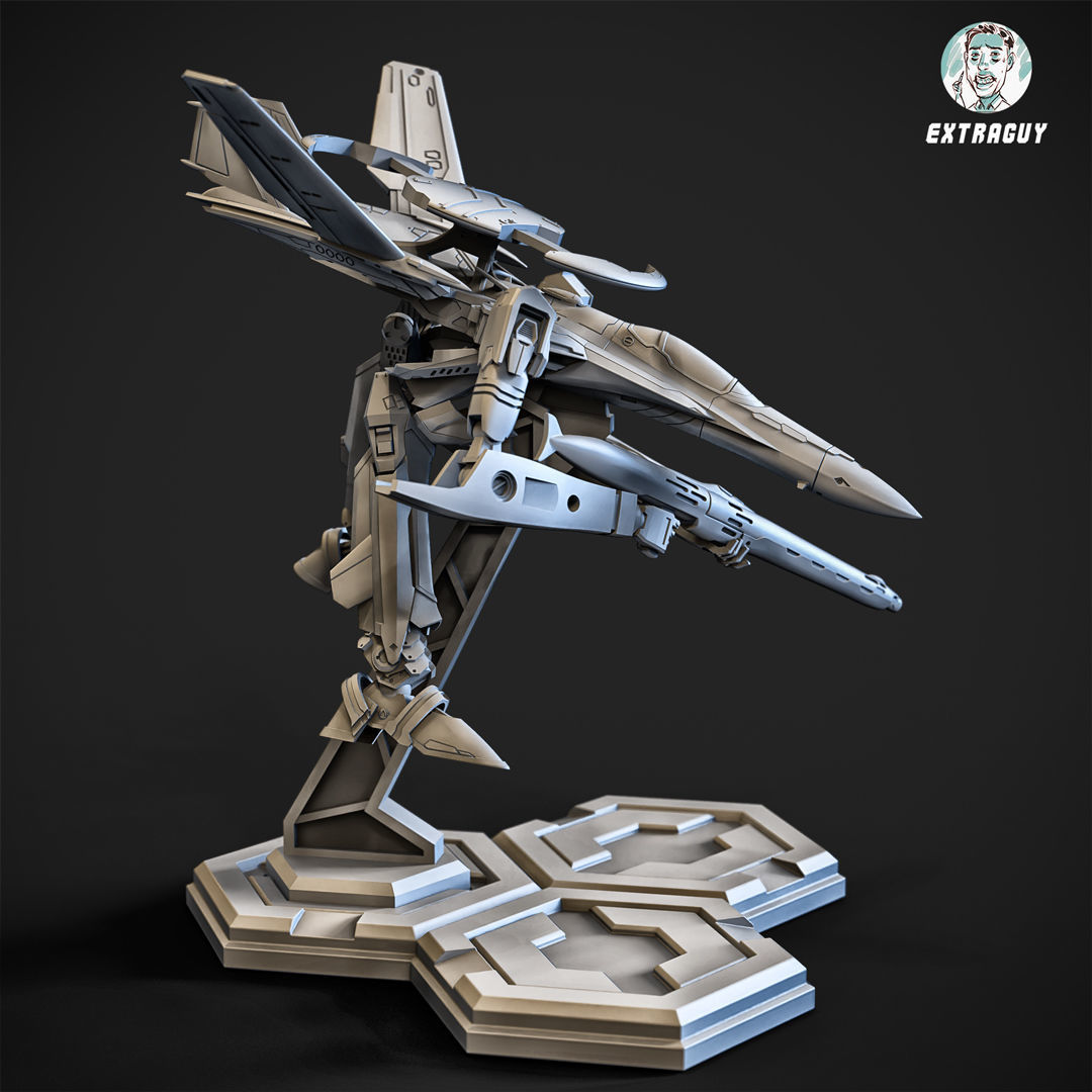 RXG-25 Tadpole Poseable 15mm Scale 3D print model_2