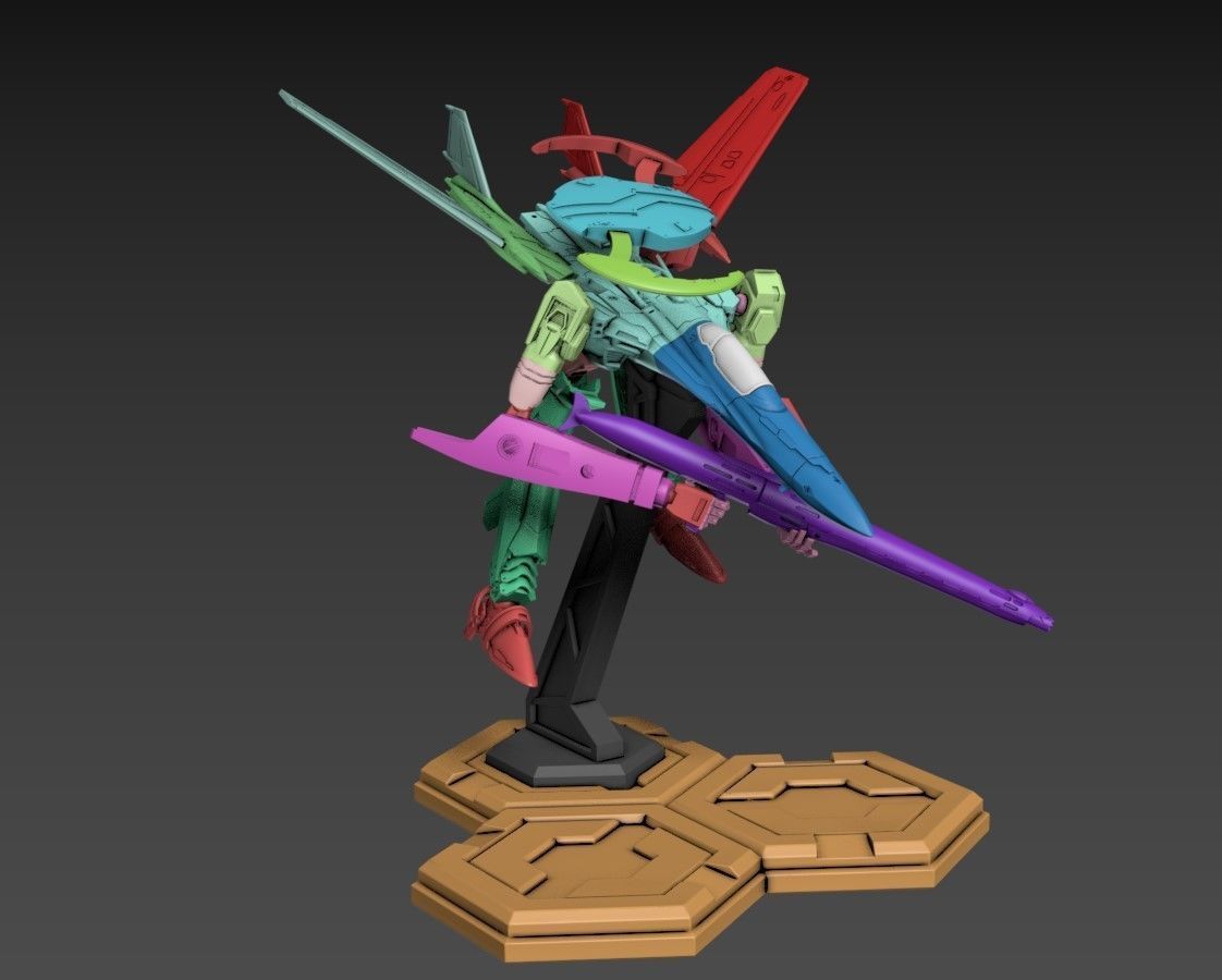 RXG-25 Tadpole Poseable 15mm Scale 3D print model_3