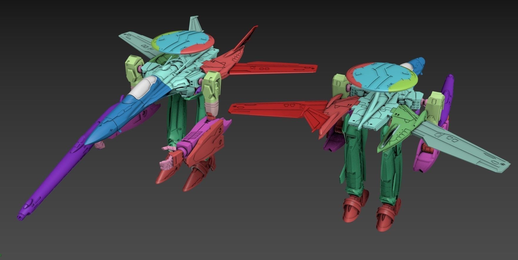 RXG-25 Tadpole Poseable 15mm Scale 3D print model_4